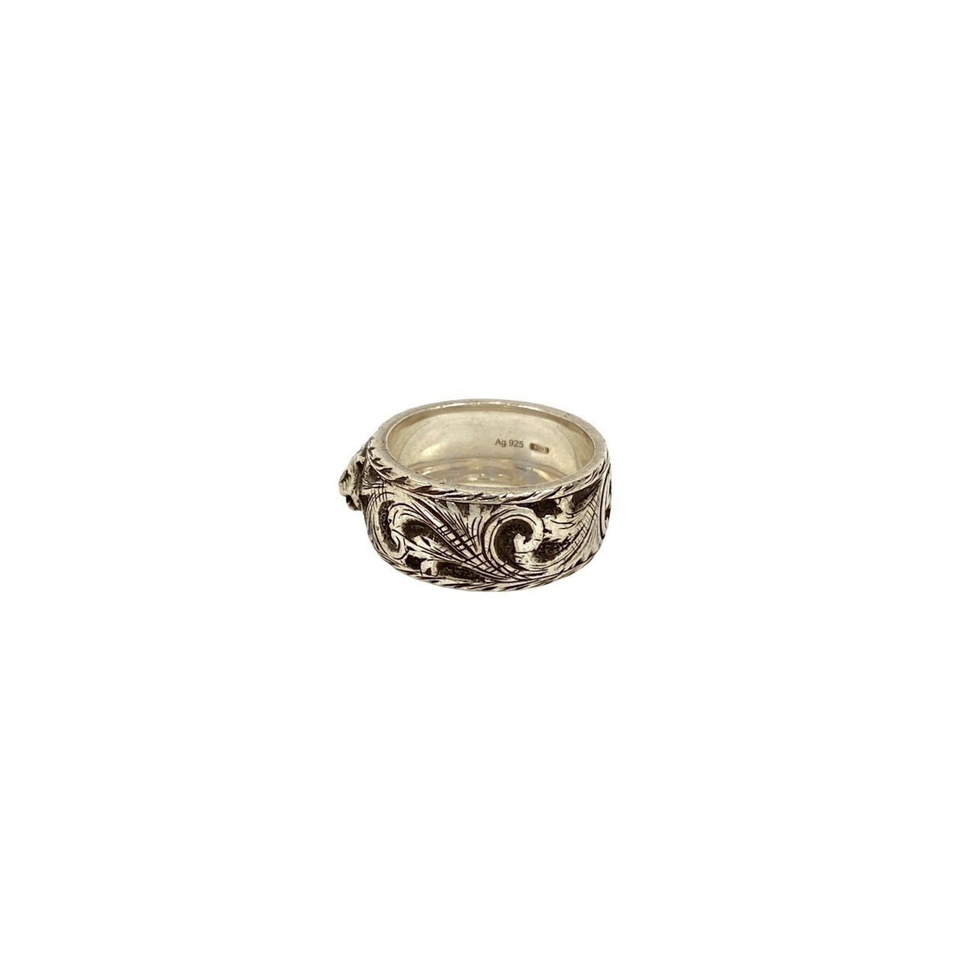 Cat Head Ring Sterling Silver