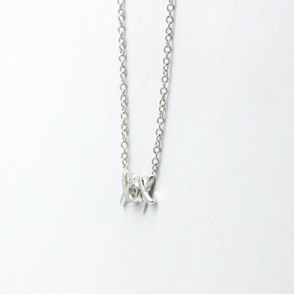Pendant Necklace 18K White Gold with Diamond