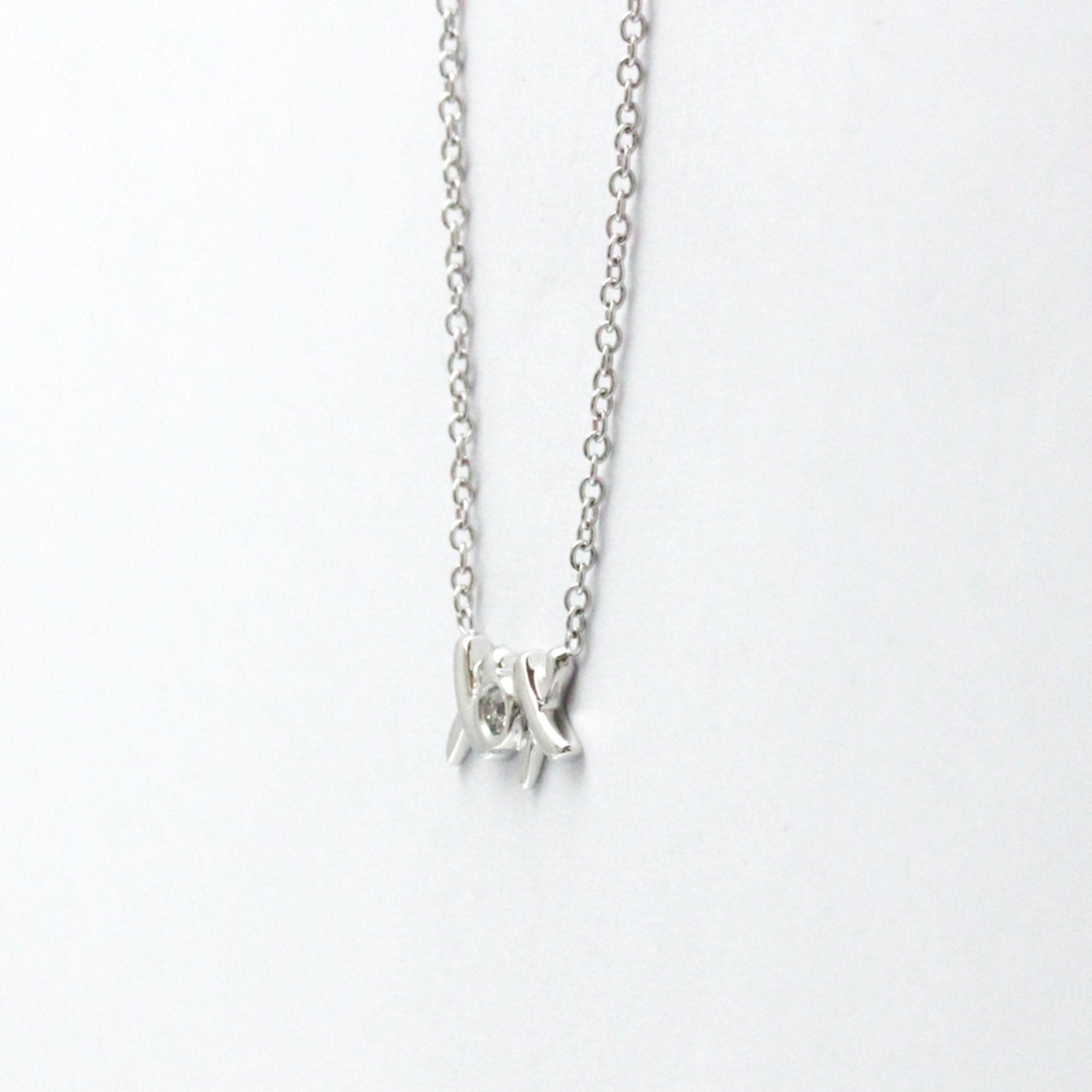 Pendant Necklace 18K White Gold with Diamond