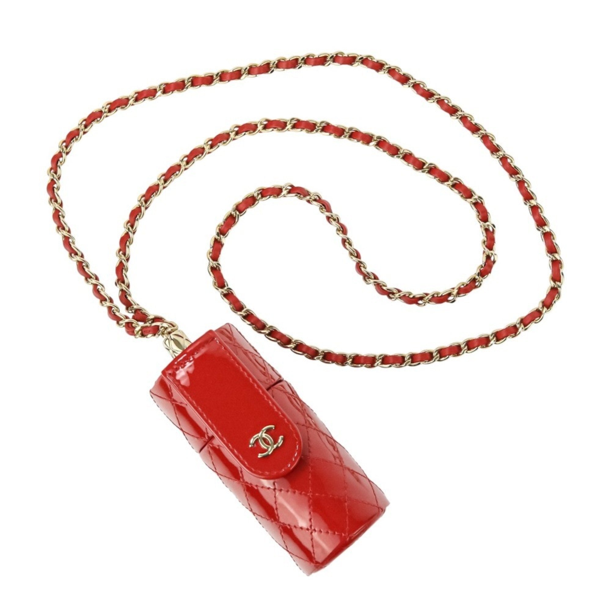 CC Logo Chain Pendant Necklace Metal