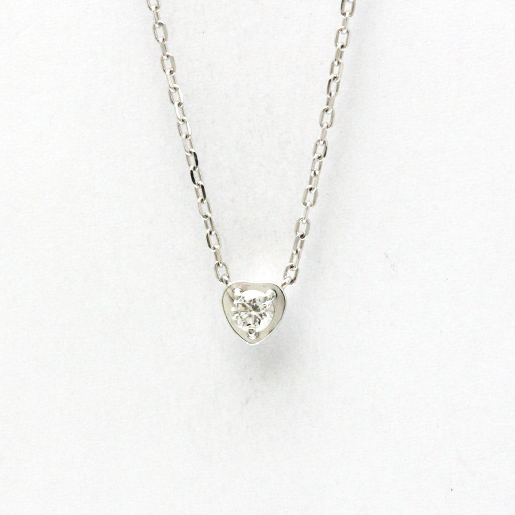 Pendant Necklace 18K White Gold With Diamond
