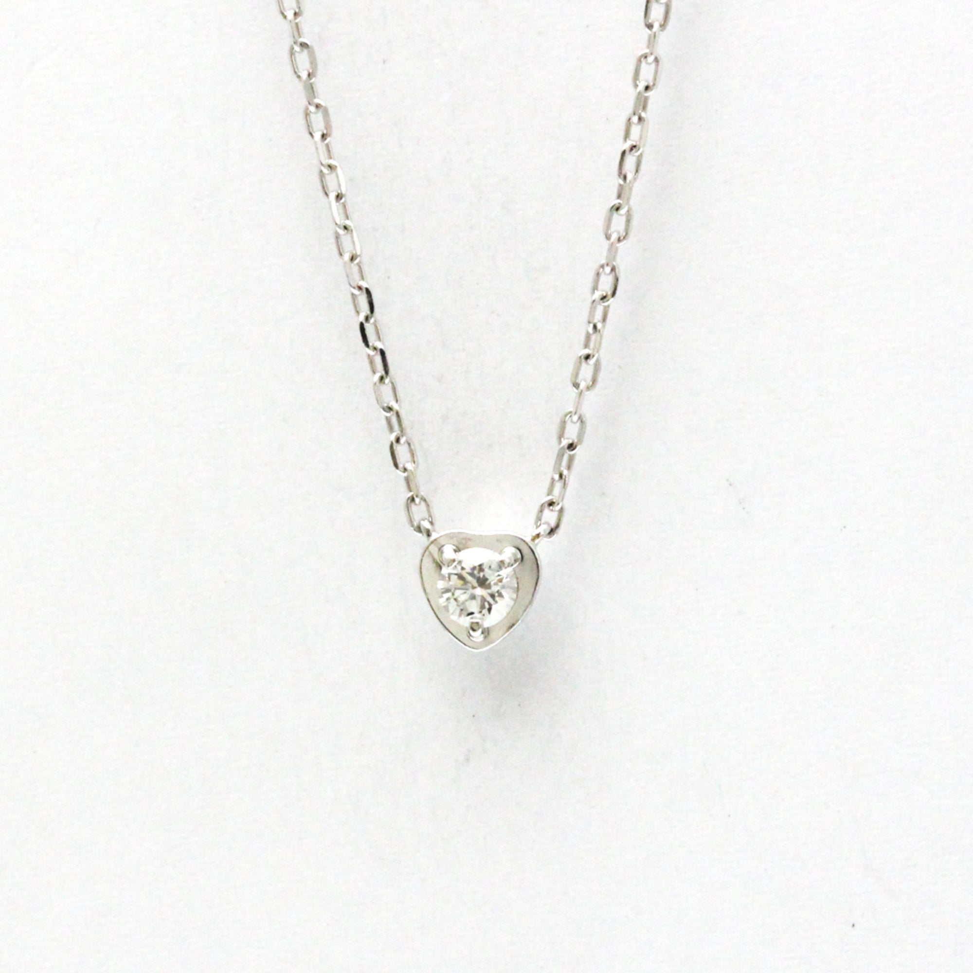 Pendant Necklace 18K White Gold With Diamond
