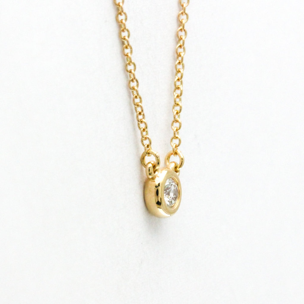 Elsa Peretti Diamonds By The Yard Pendant Necklace 18K Rose Gold and Diamond