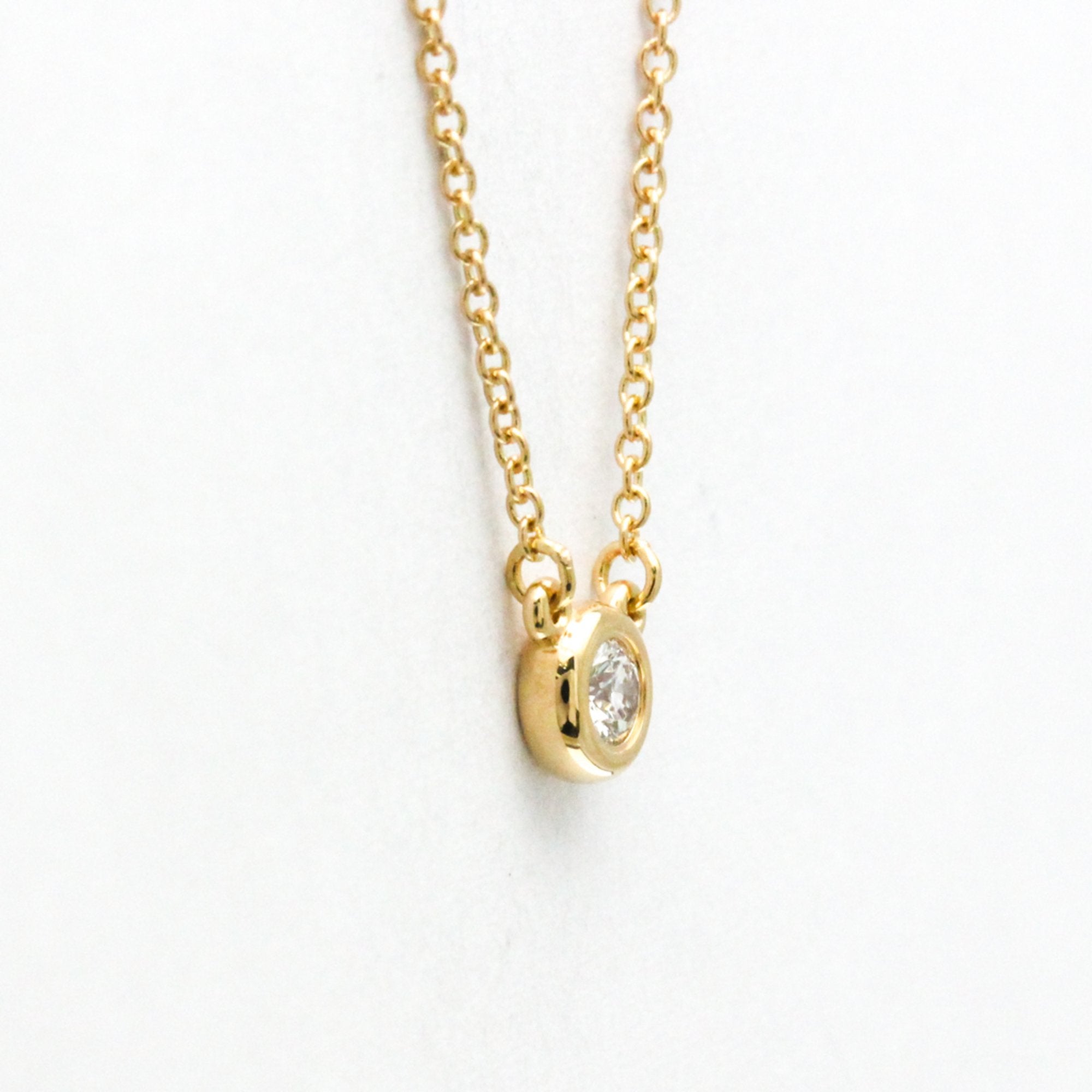Elsa Peretti Diamonds By The Yard Pendant Necklace 18K Rose Gold and Diamond