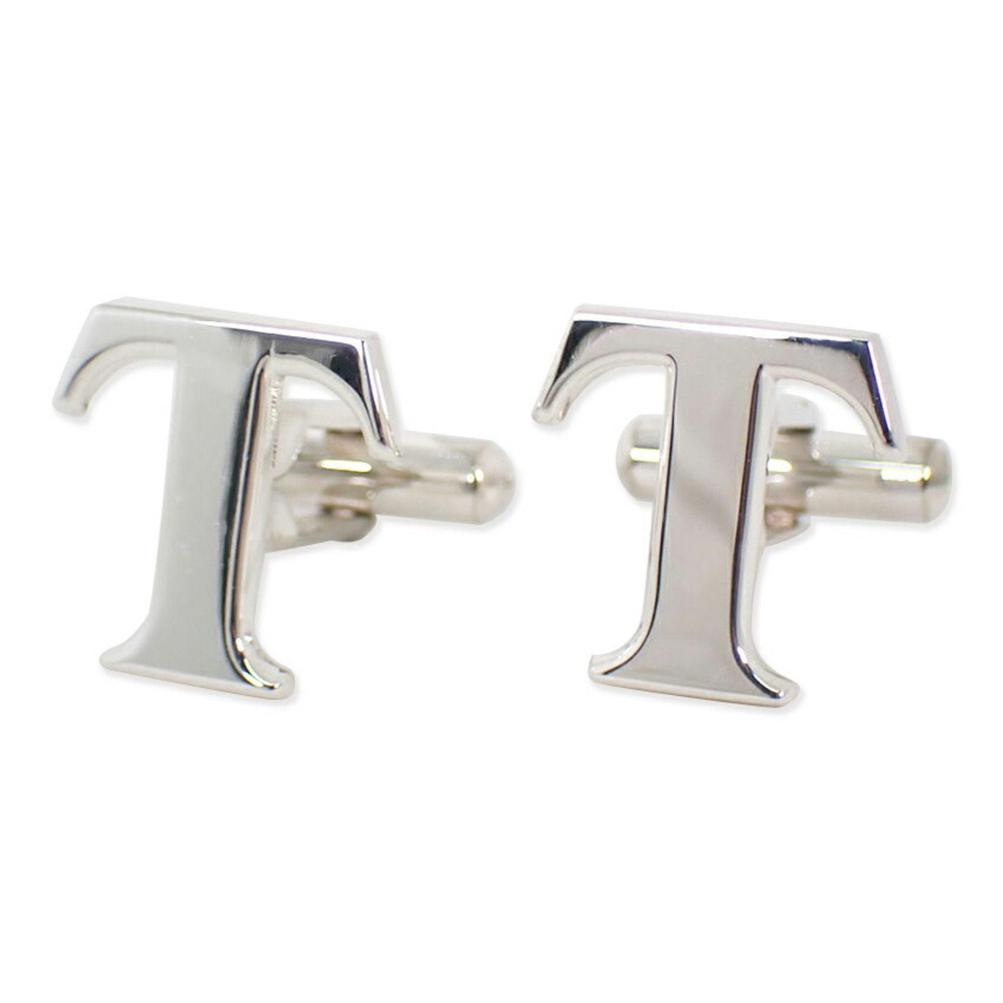 T Cufflinks Sterling Silver Bracelet