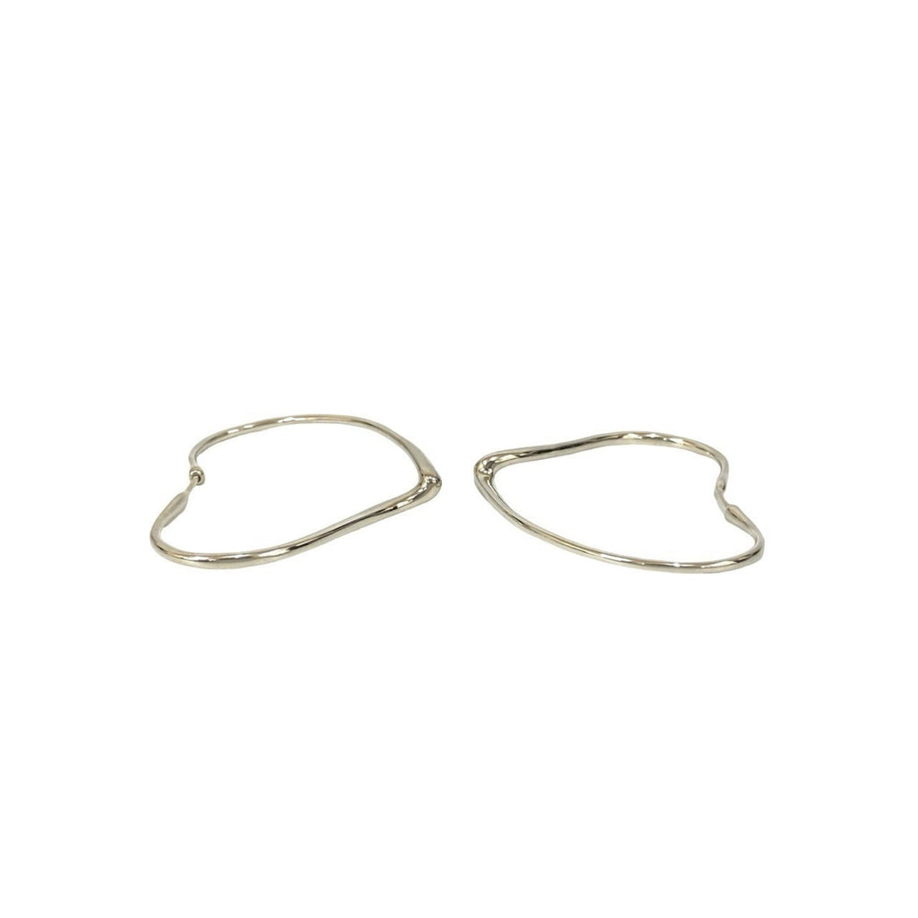 Open Heart Earrings Sterling Silver 52mm Sterling Silver
