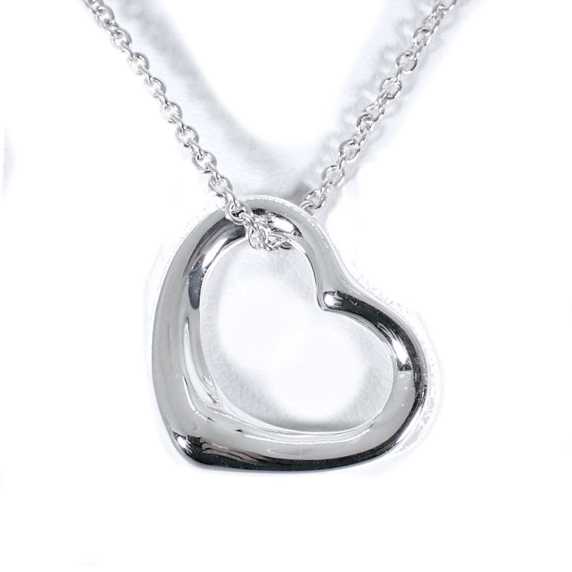 Heart Pendant Necklace Sterling Silver