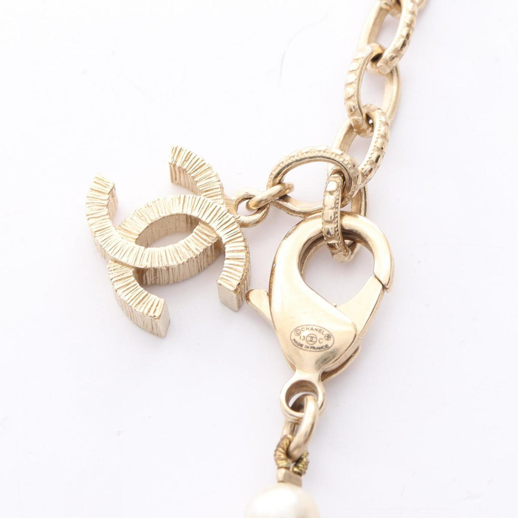 CC Logo Pendant Necklace Metal