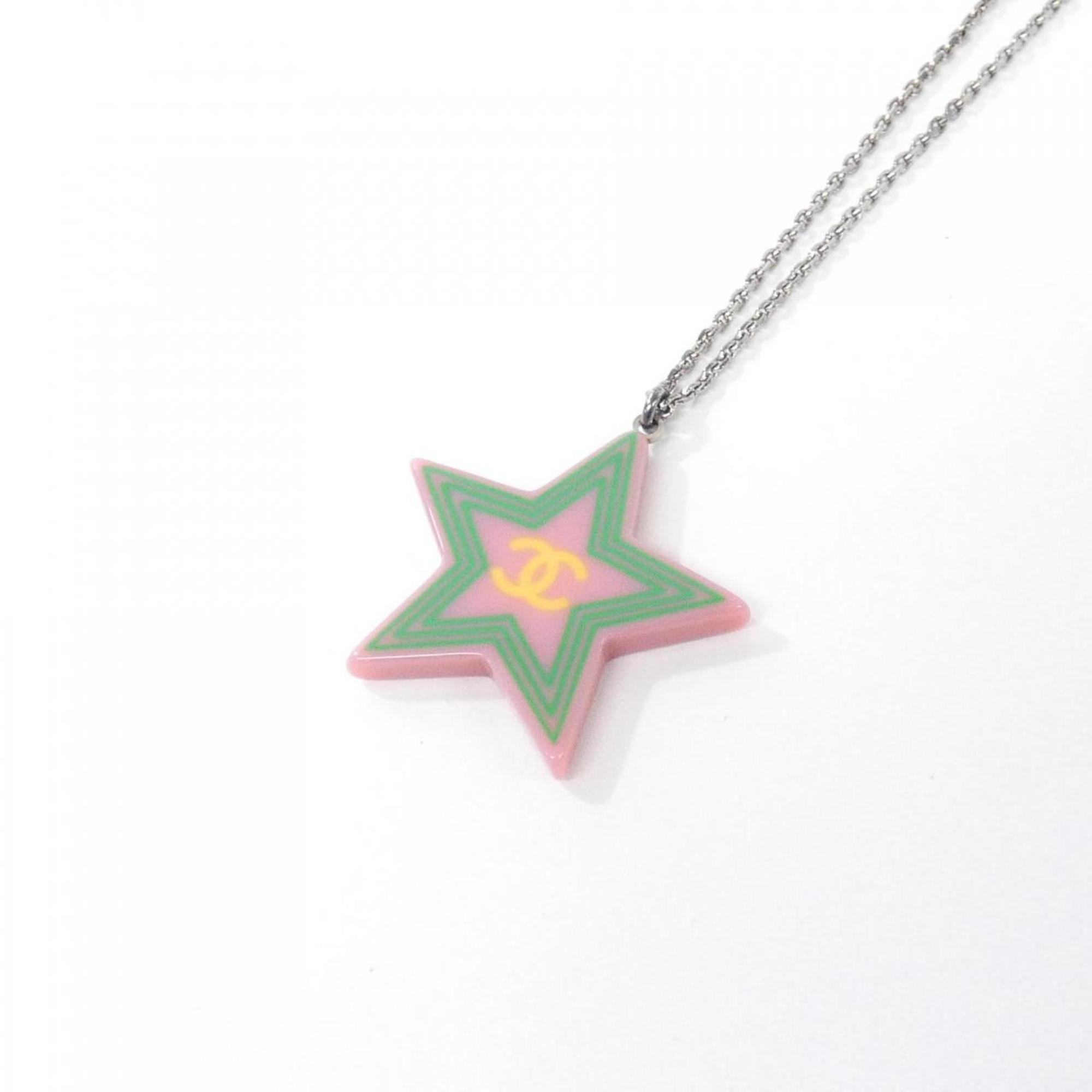 Pendant Necklace Silver-Tone Metal