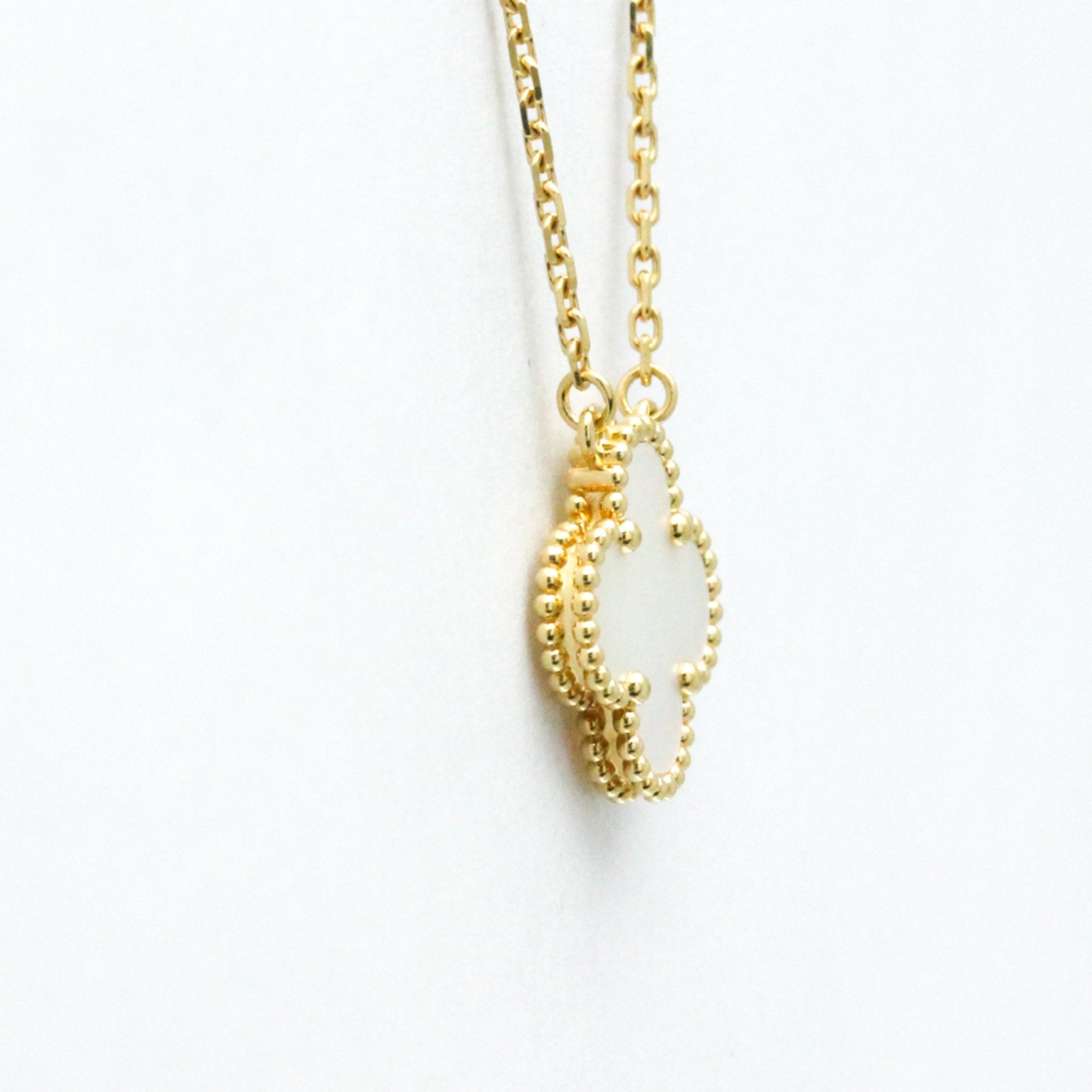 Vintage Alhambra Pendant Necklace 18K Yellow Gold