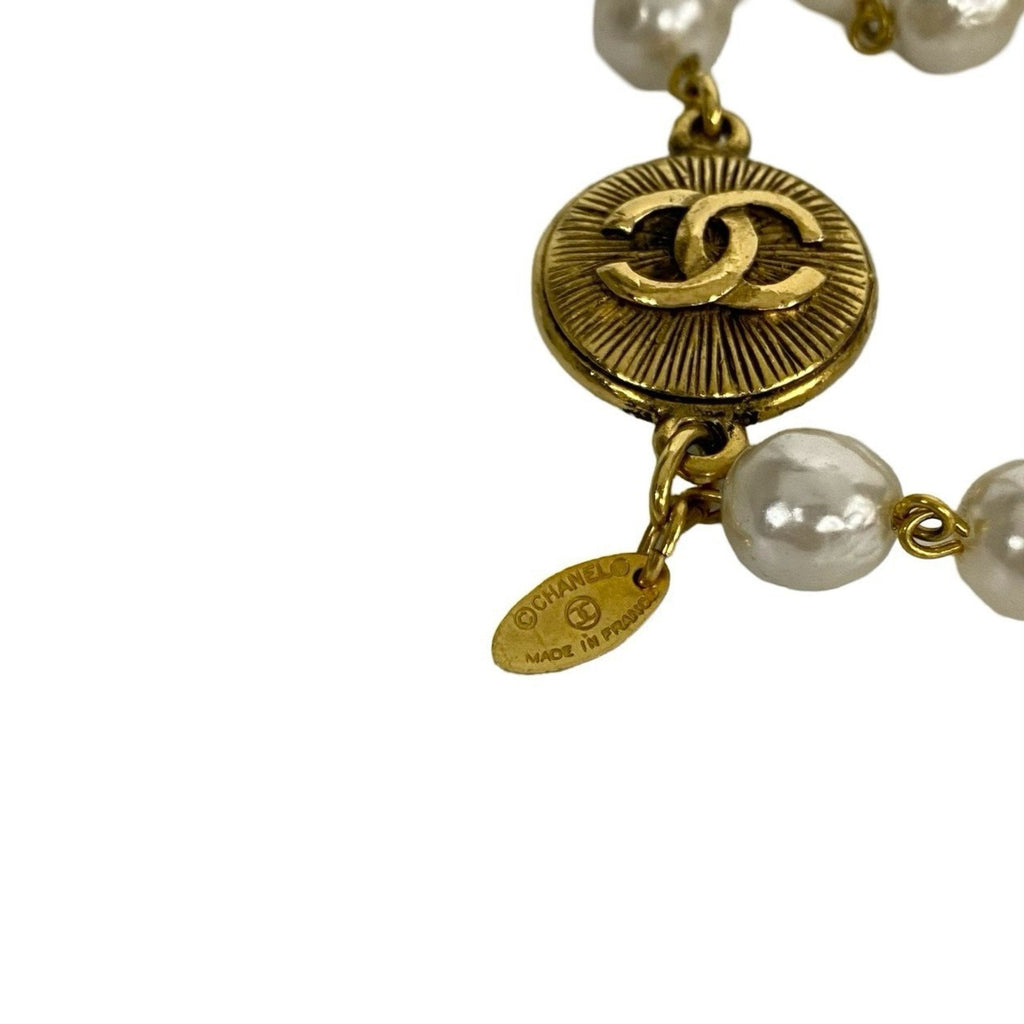 CC Logo Pendant Necklace Metal