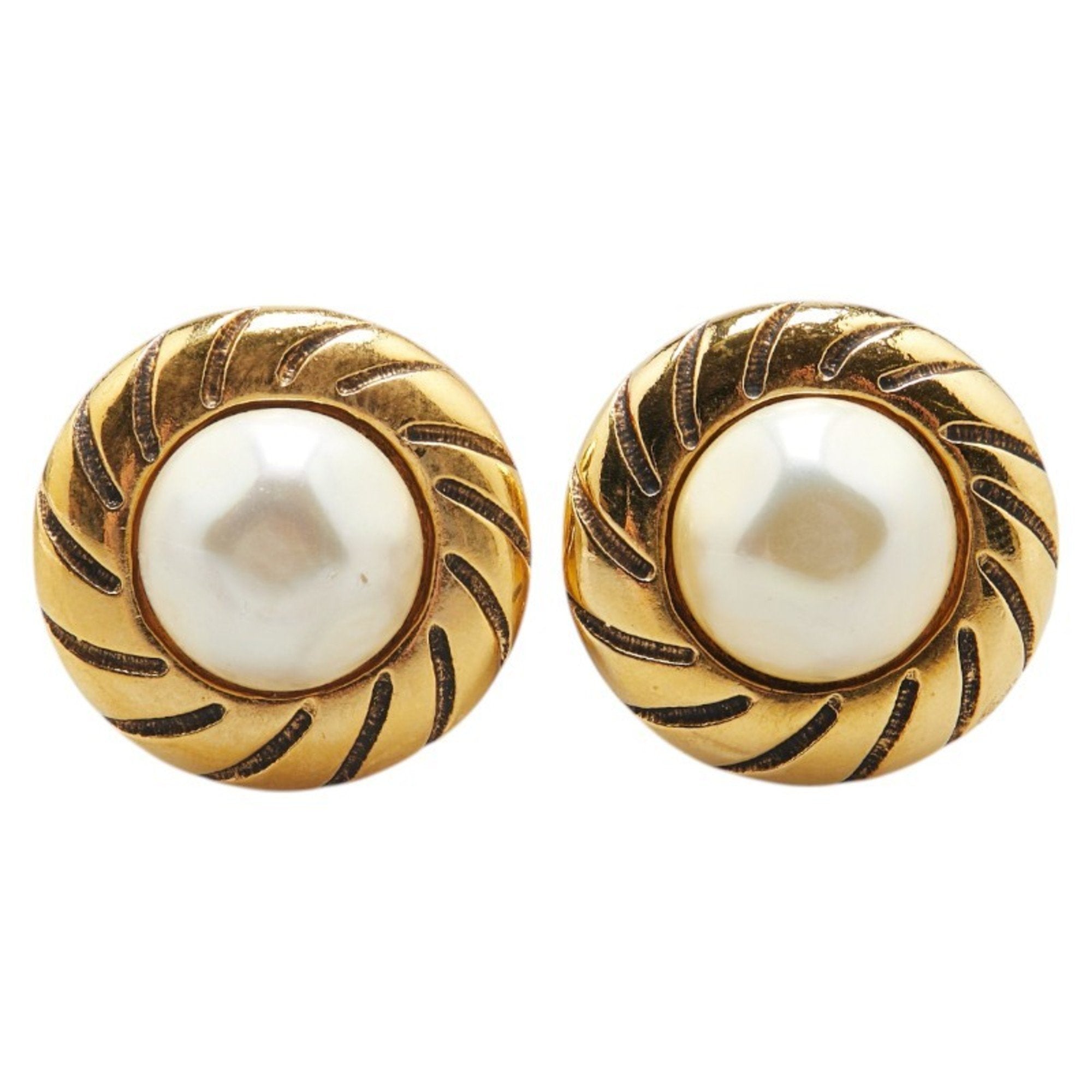 Vintage Clip-On Earrings Pearl Clip-On