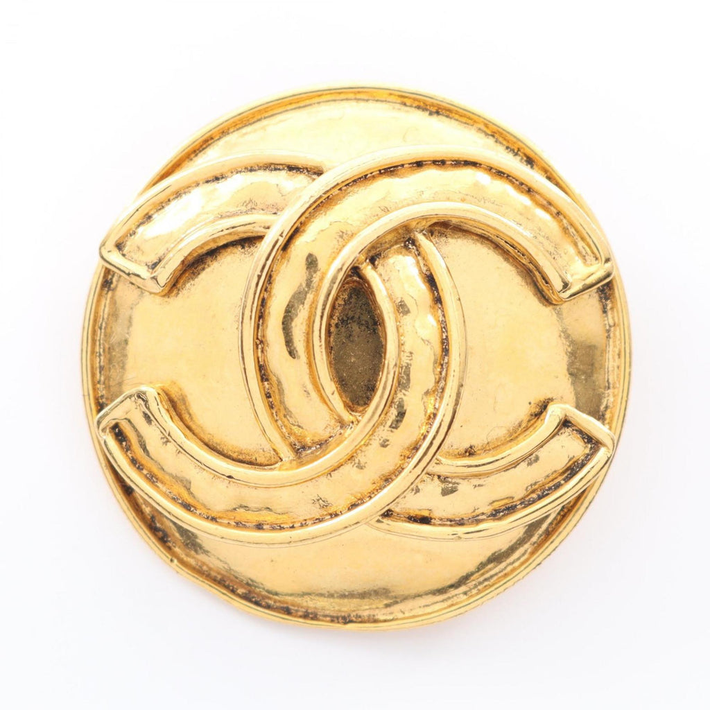 CC Logo Brooch Metal