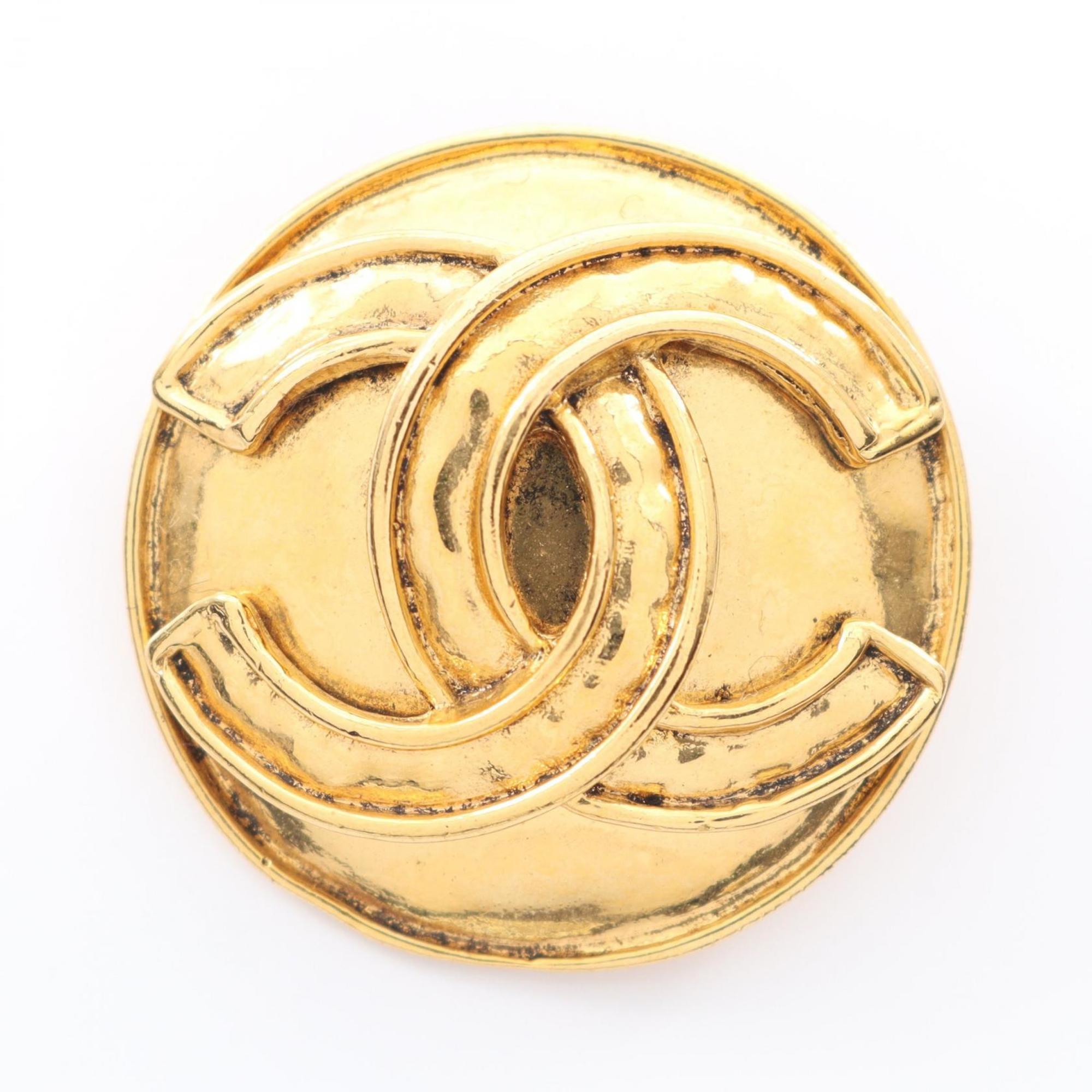 CC Logo Brooch Metal