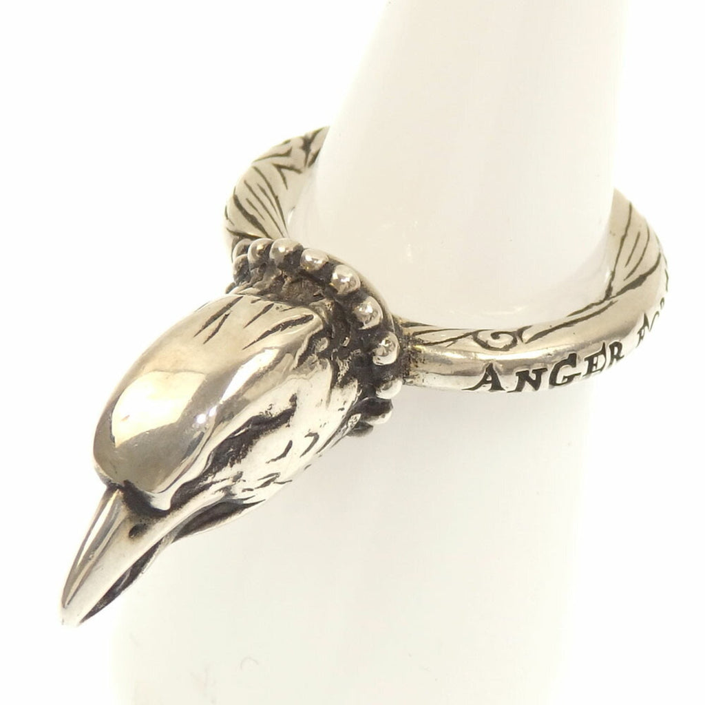 Eagle Head Band Ring Sterling Silver
