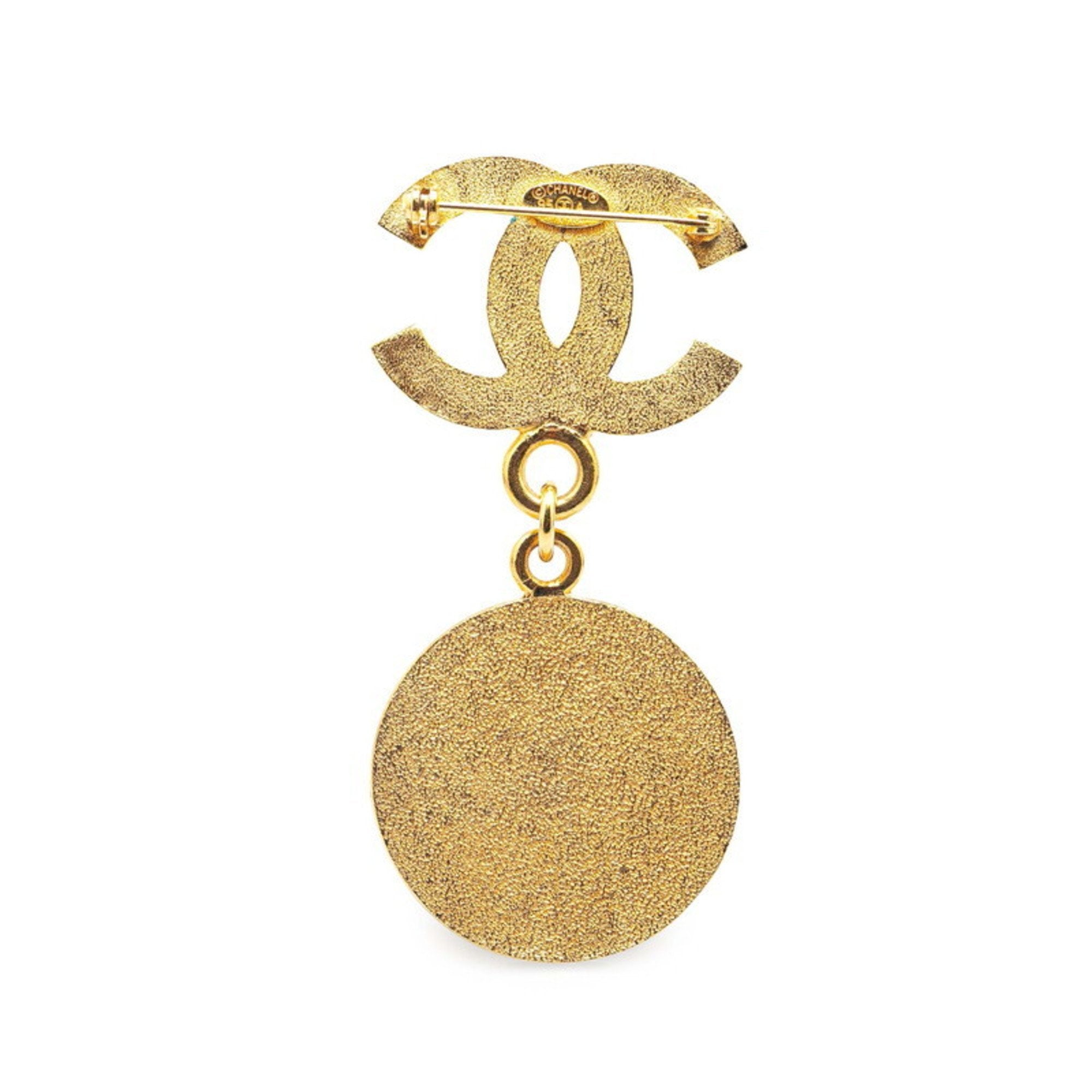 CC Logo Brooch Metal