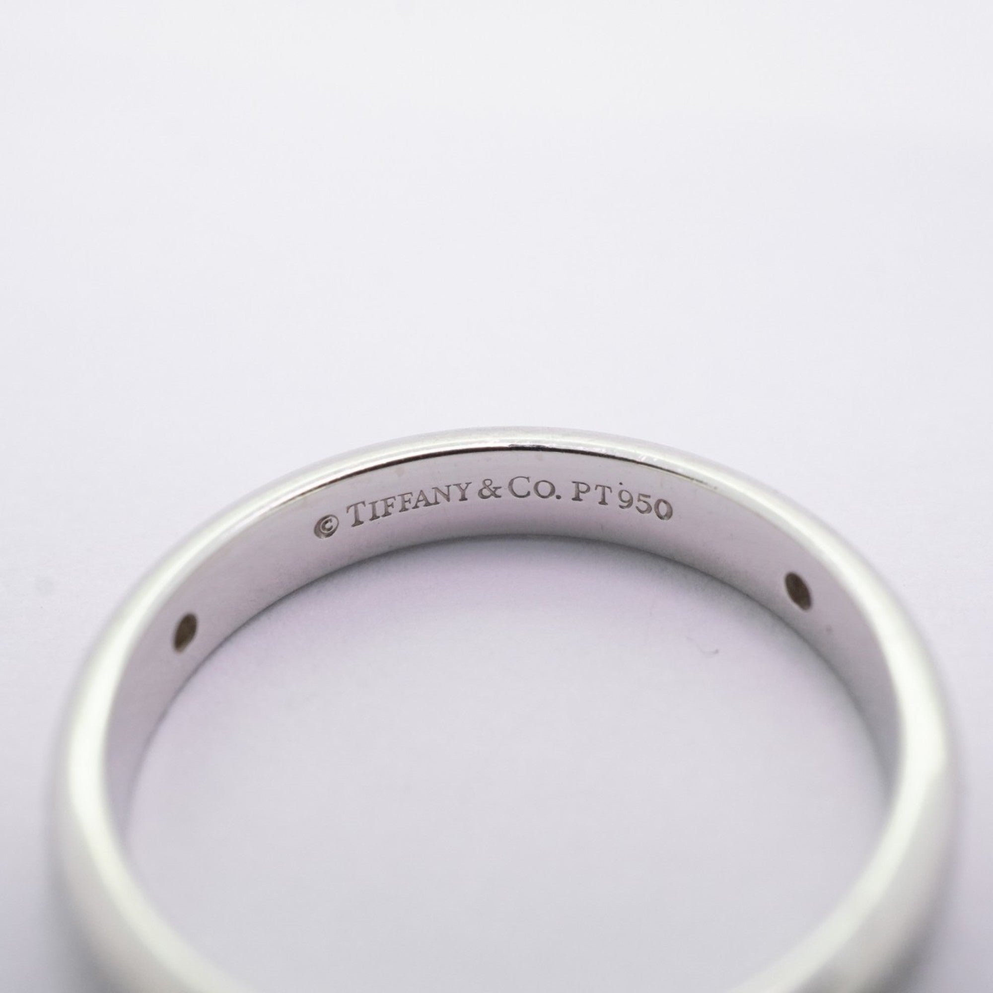 Lucida Notes Band Ring Platinum with Diamond
