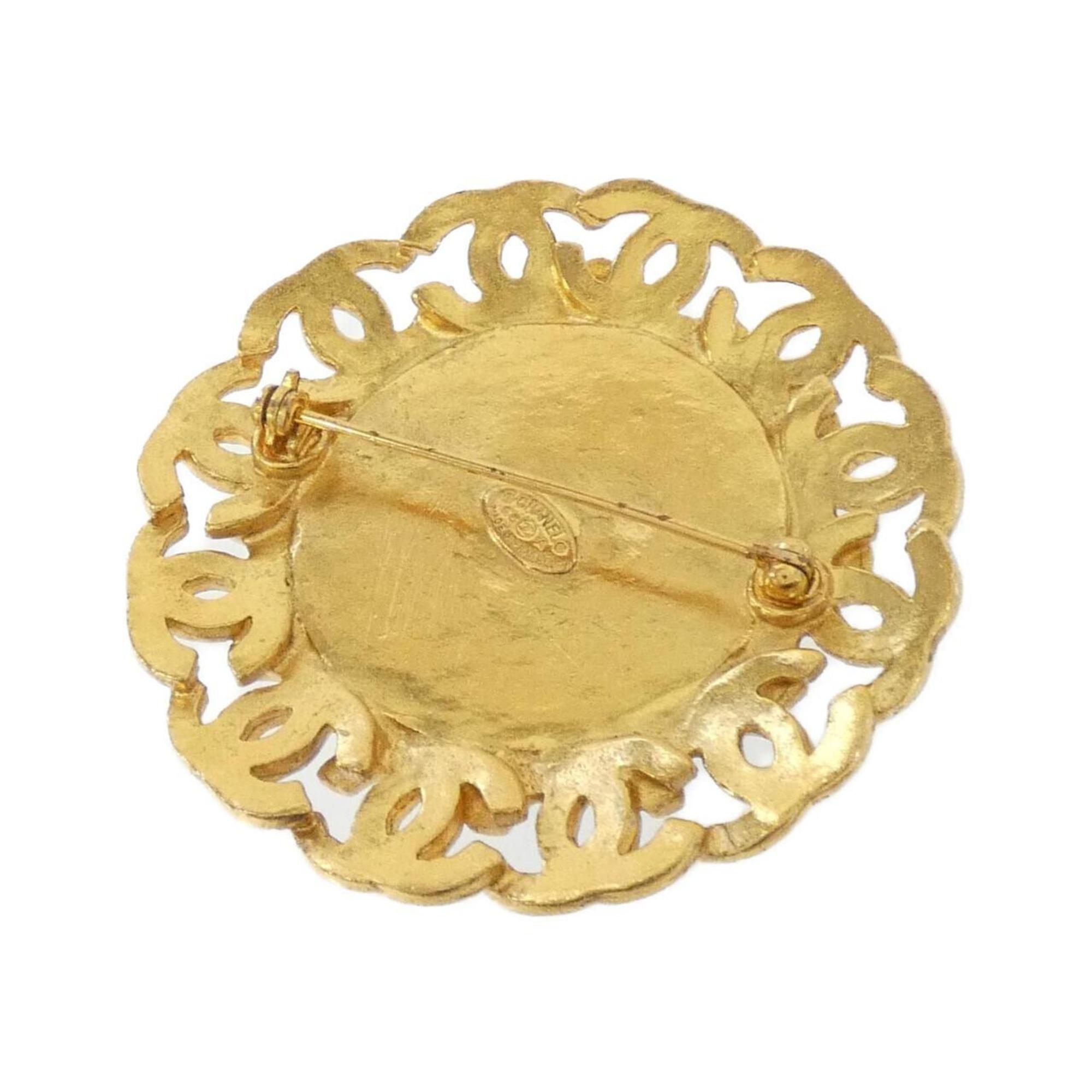 Brooch Brown and Gold