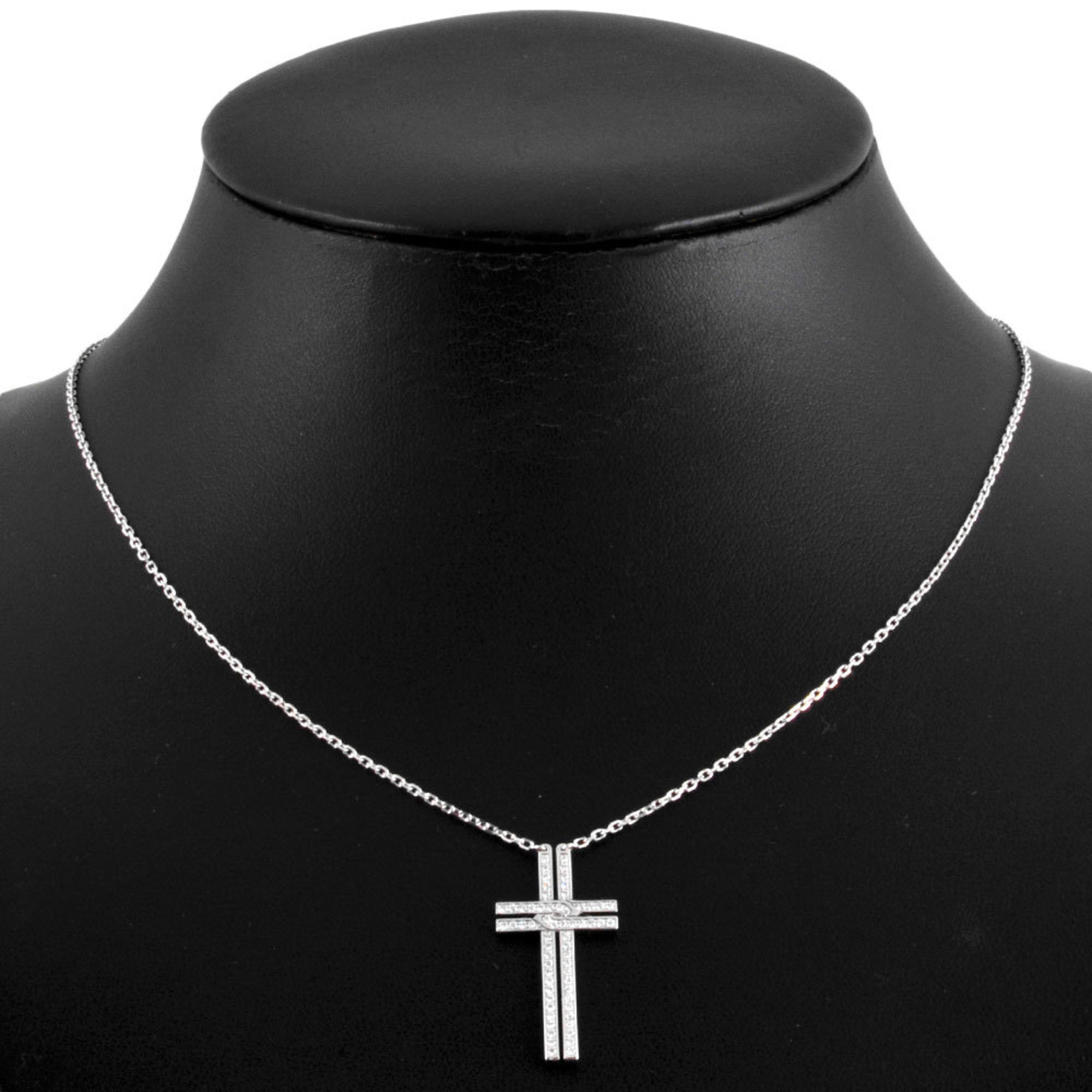 Pendant Necklace 18K White Gold with Diamond