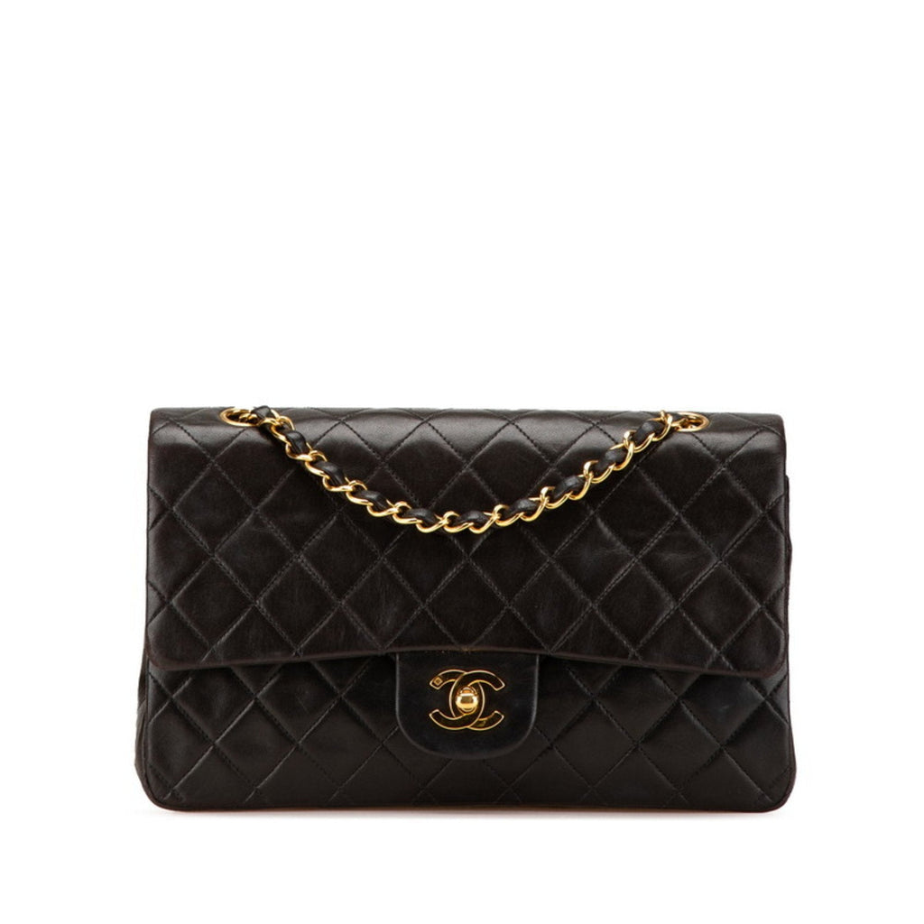 Vintage Classic Double Flap Bag Quilted Lambskin Medium