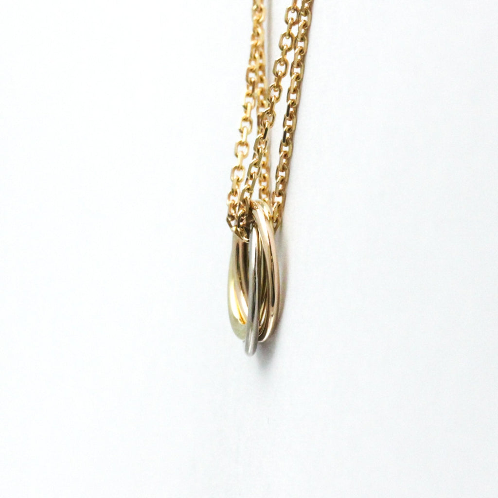Trinity Pendant Necklace 18K Tricolor Gold