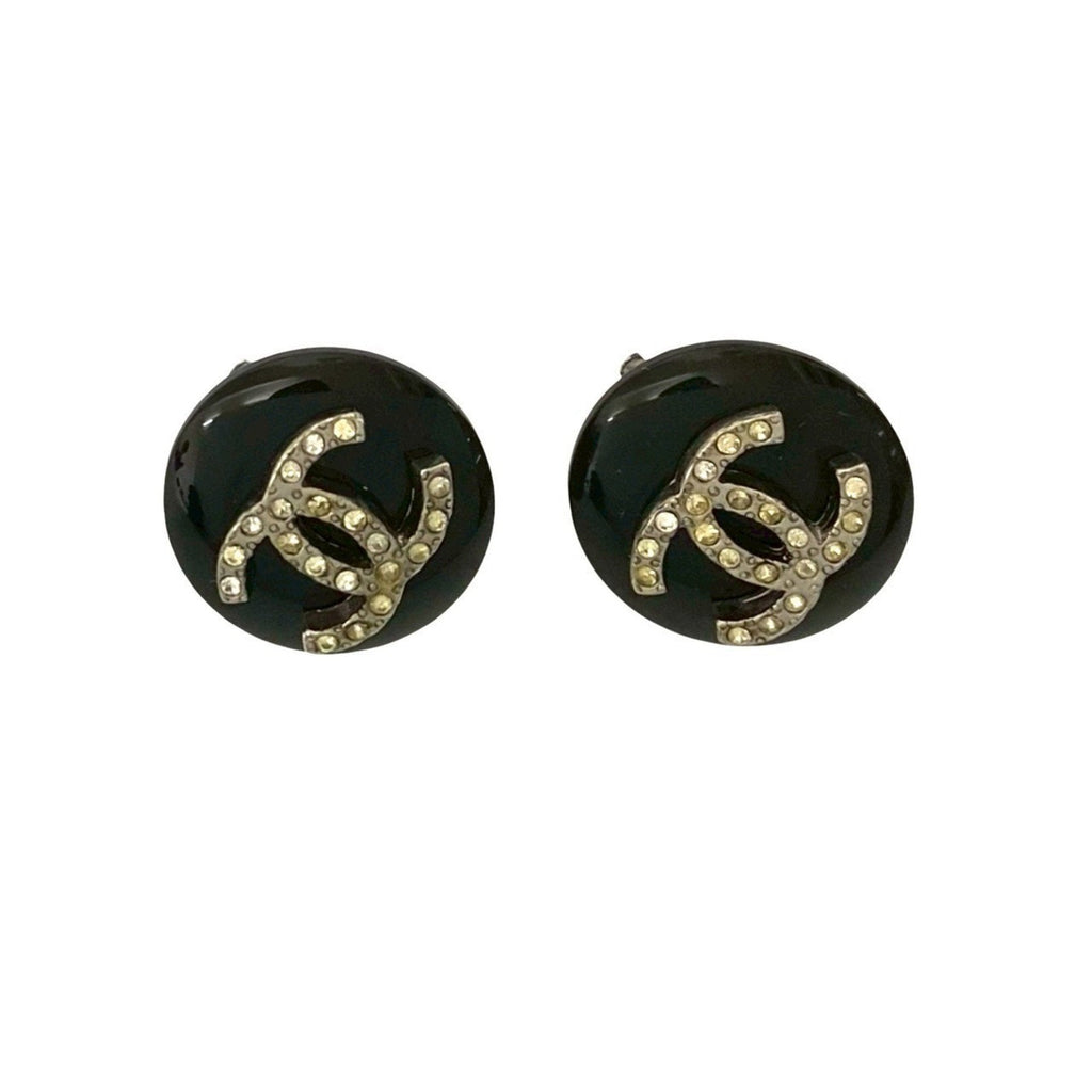 CC Logo Clip-On Earrings Sterling Silver