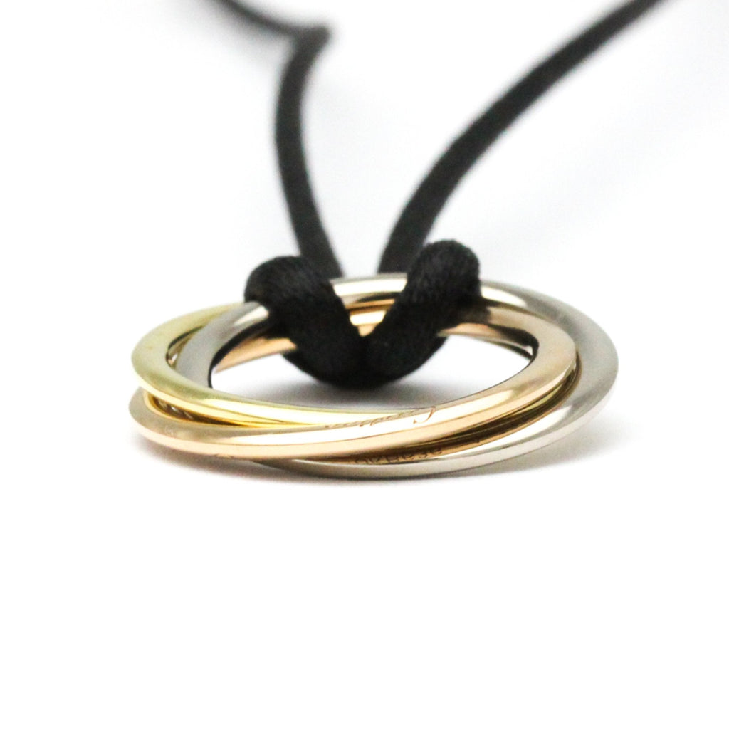 Trinity Pendant Necklace 18K Tricolor Gold