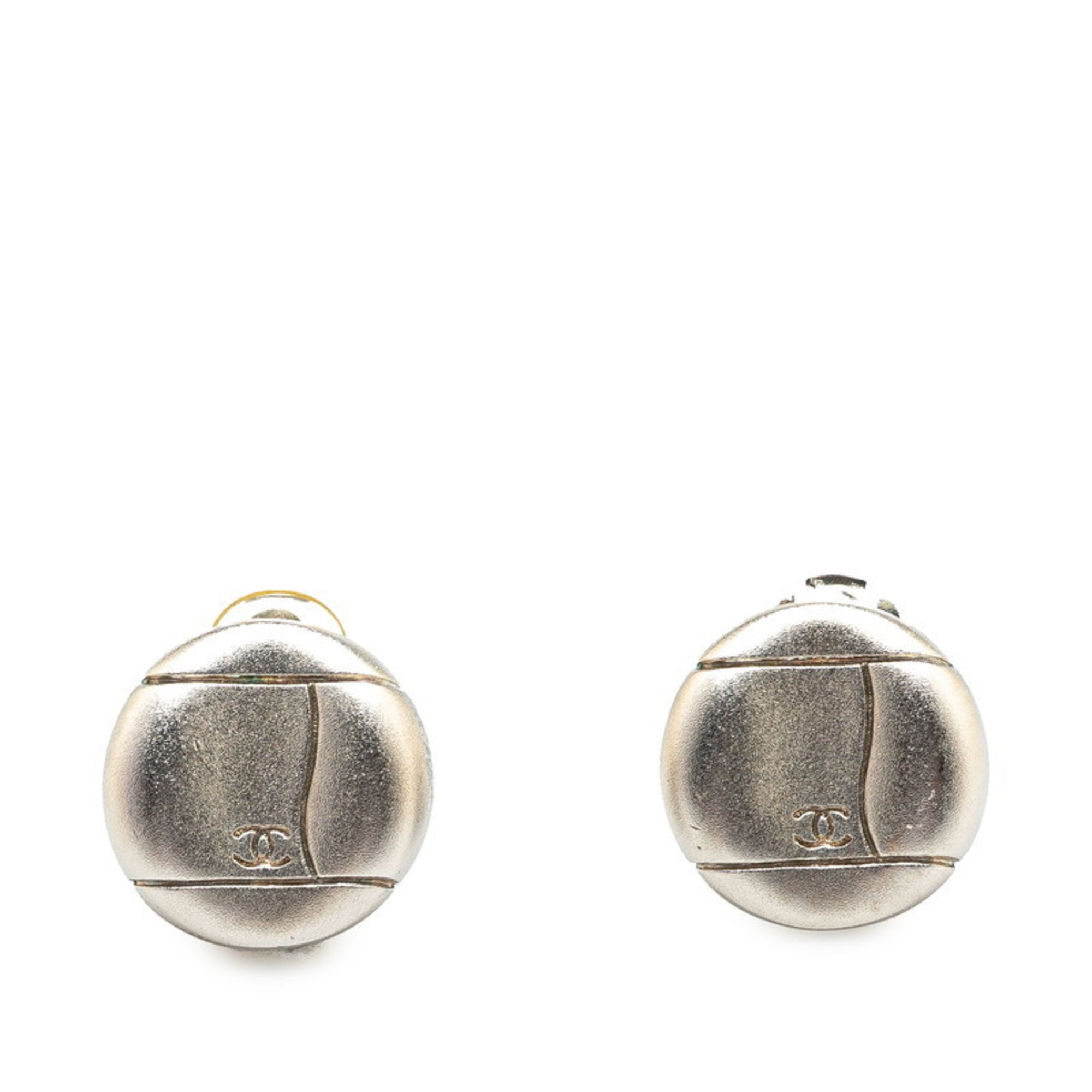 Clip-On Earrings Clip-On Silver-Tone Metal