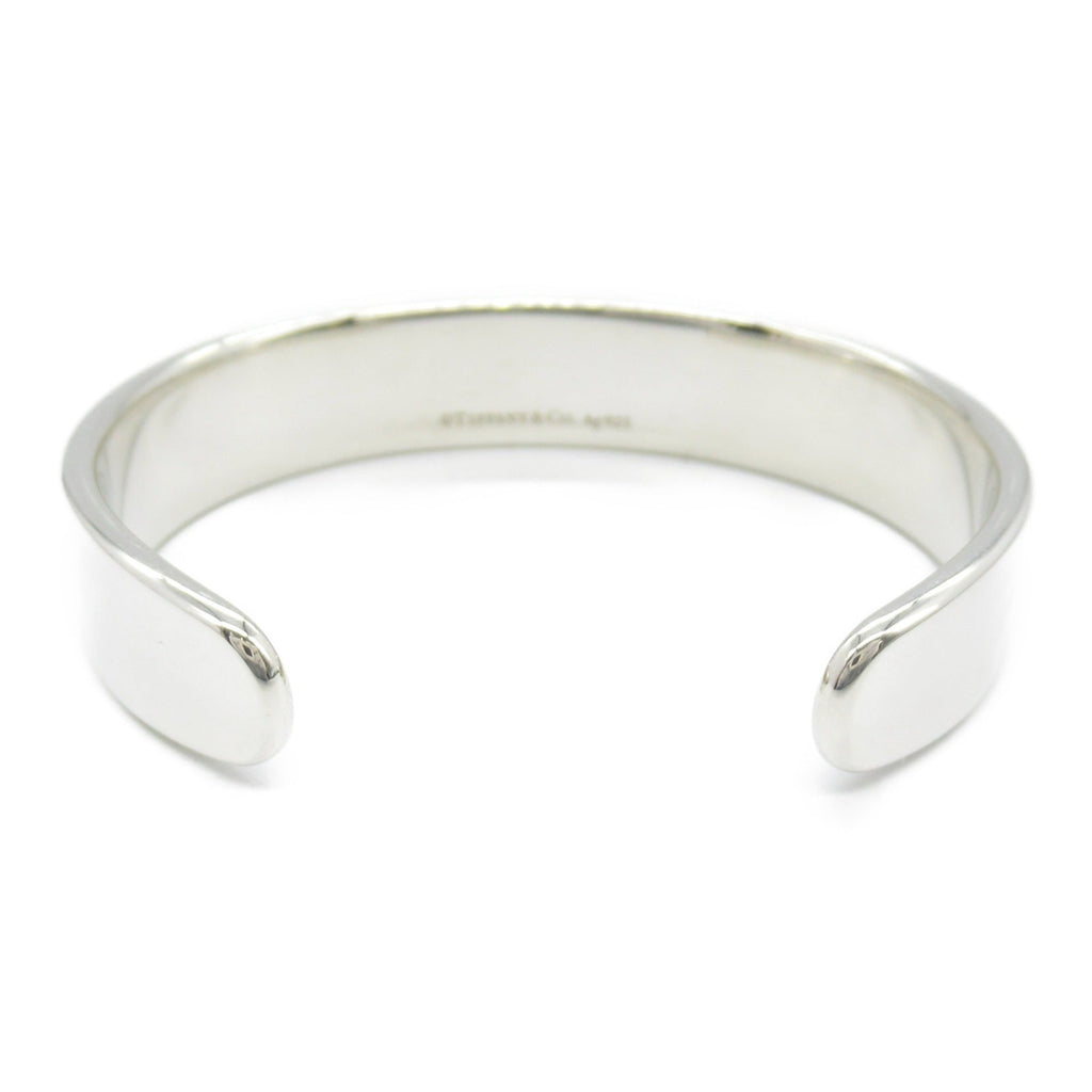 Narrow Cuff Bracelet Sterling Silver with Diamond