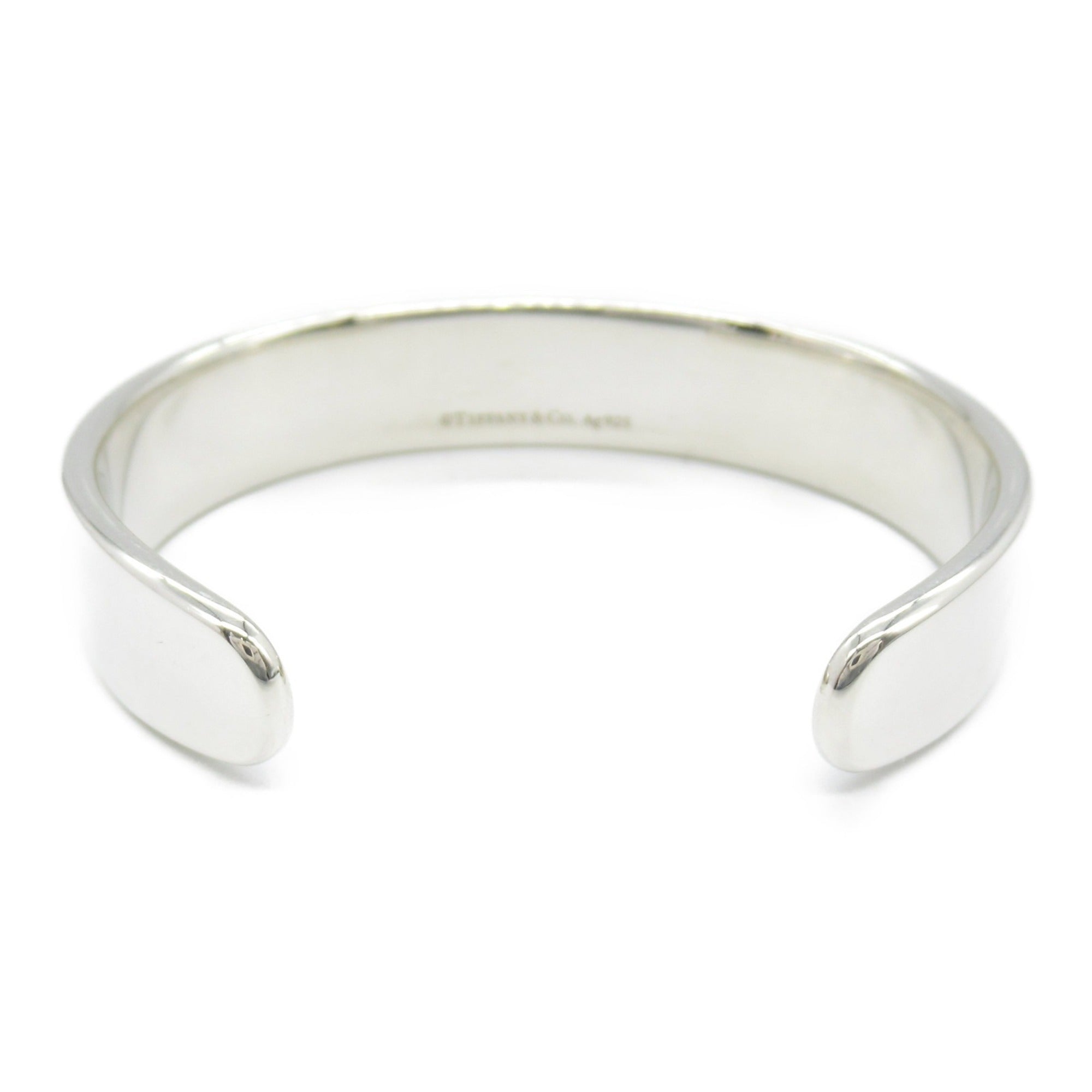 Narrow Cuff Bracelet Sterling Silver with Diamond