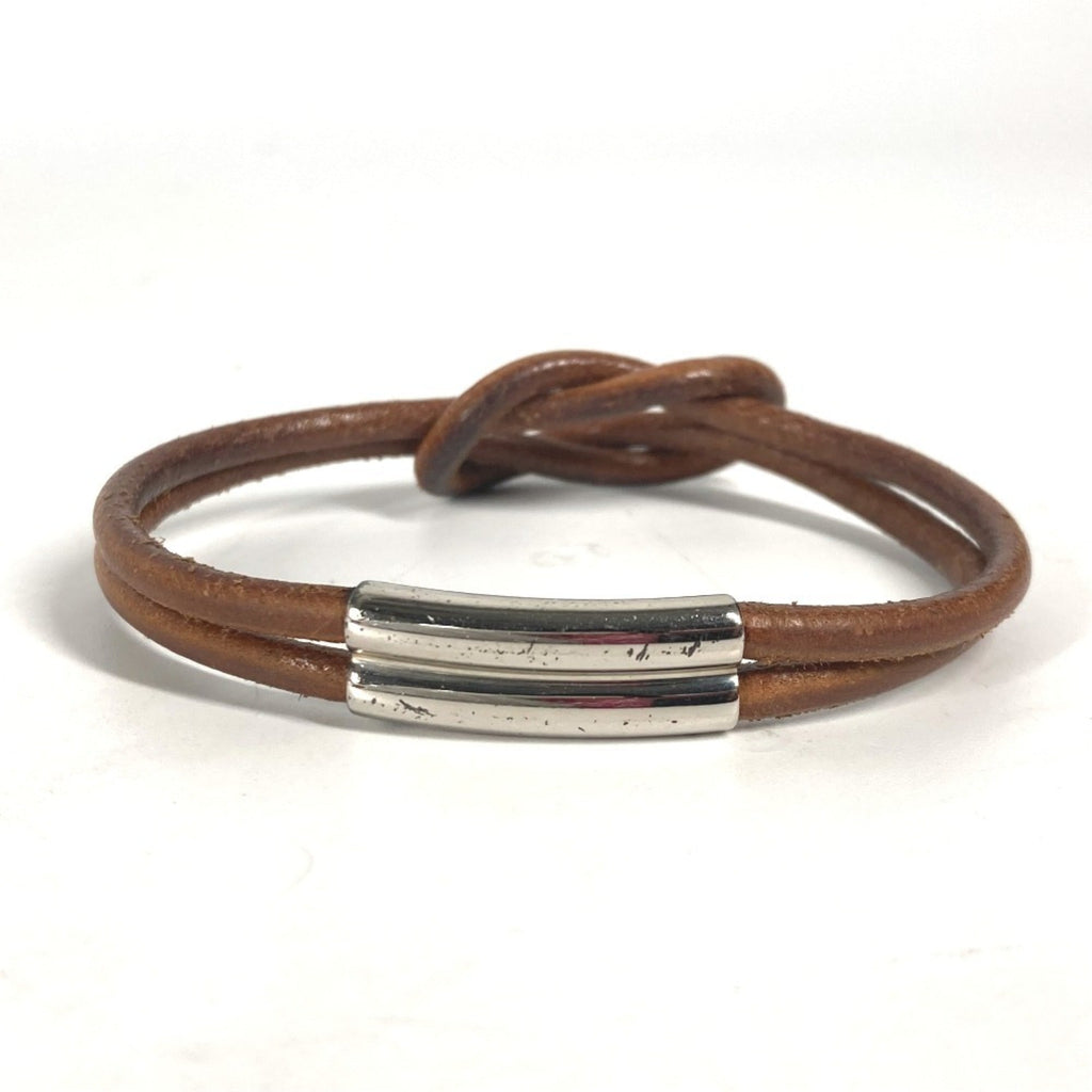 Herculide Double Bracelet Leather Brown
