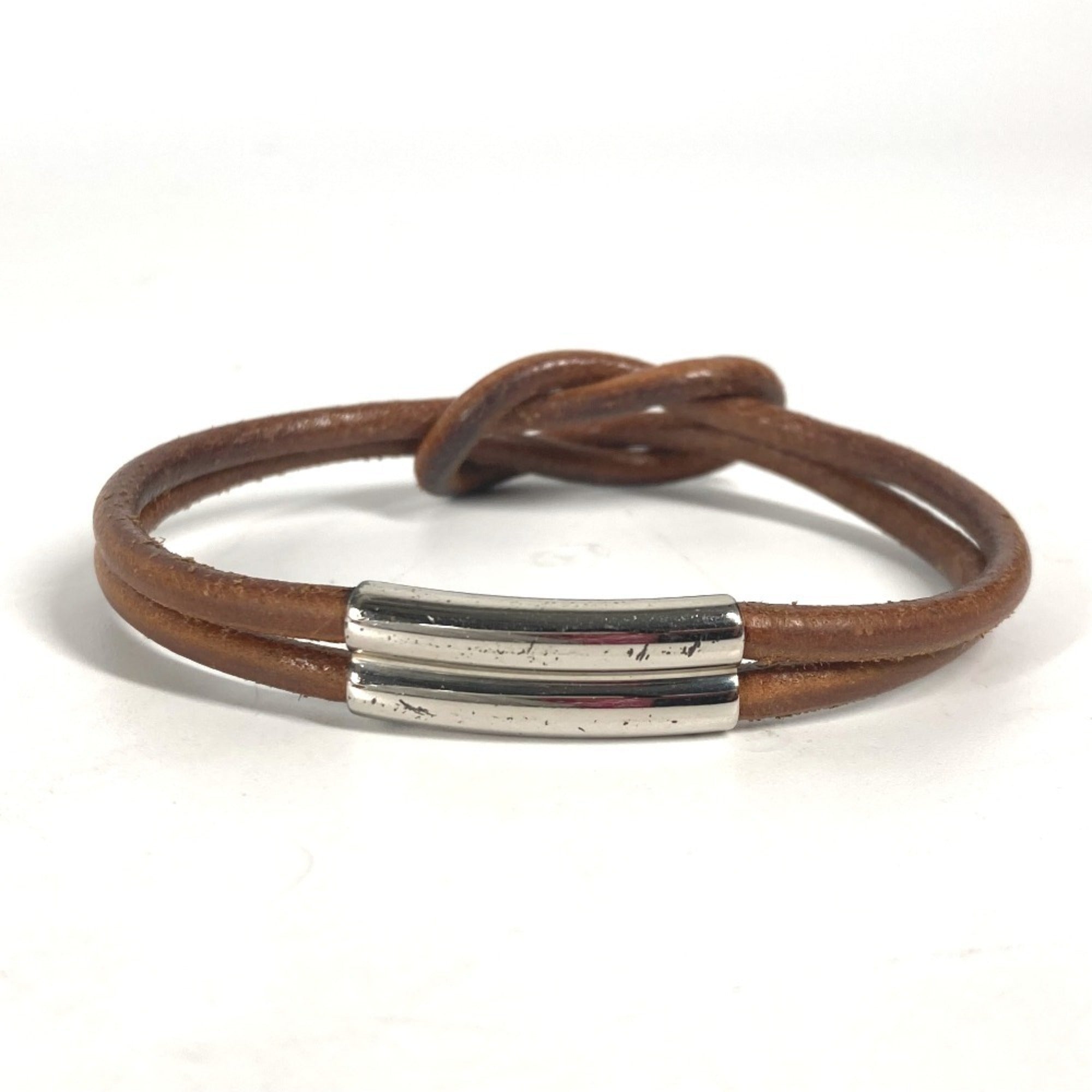 Herculide Double Bracelet Leather Brown