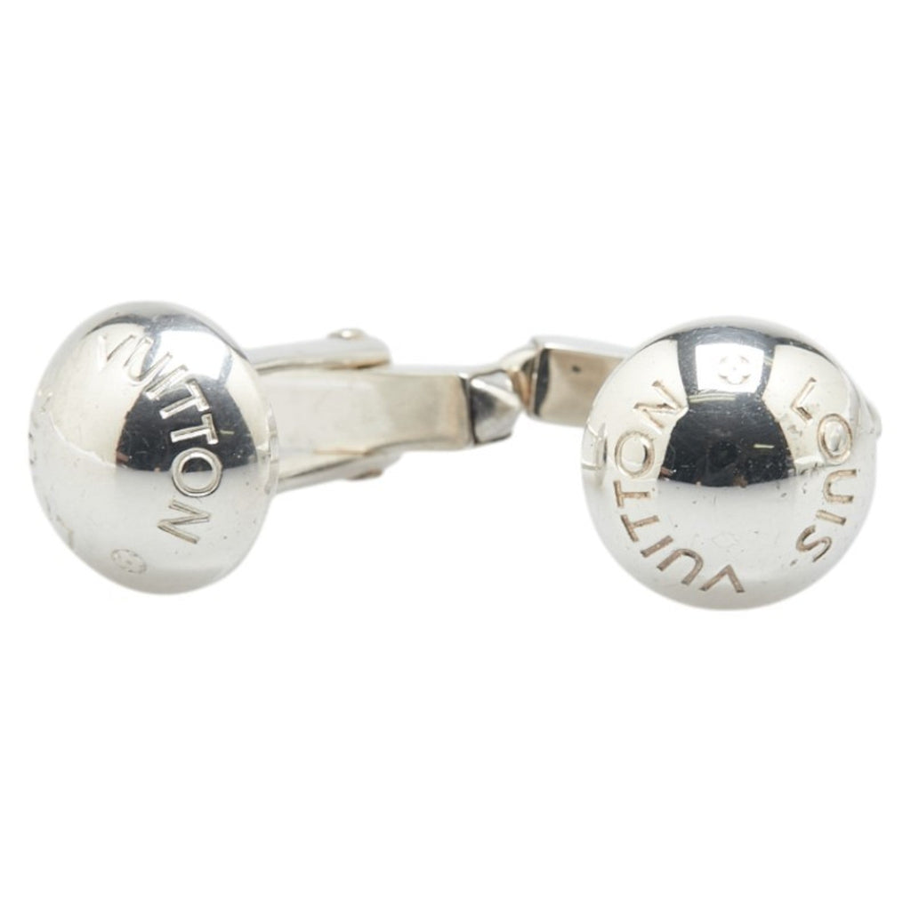 Taiga Cufflinks Leather and Metal Silver Bracelet