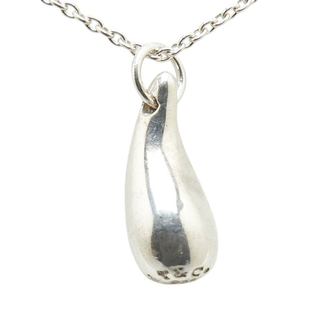 Teardrop Pendant Necklace Sterling Silver