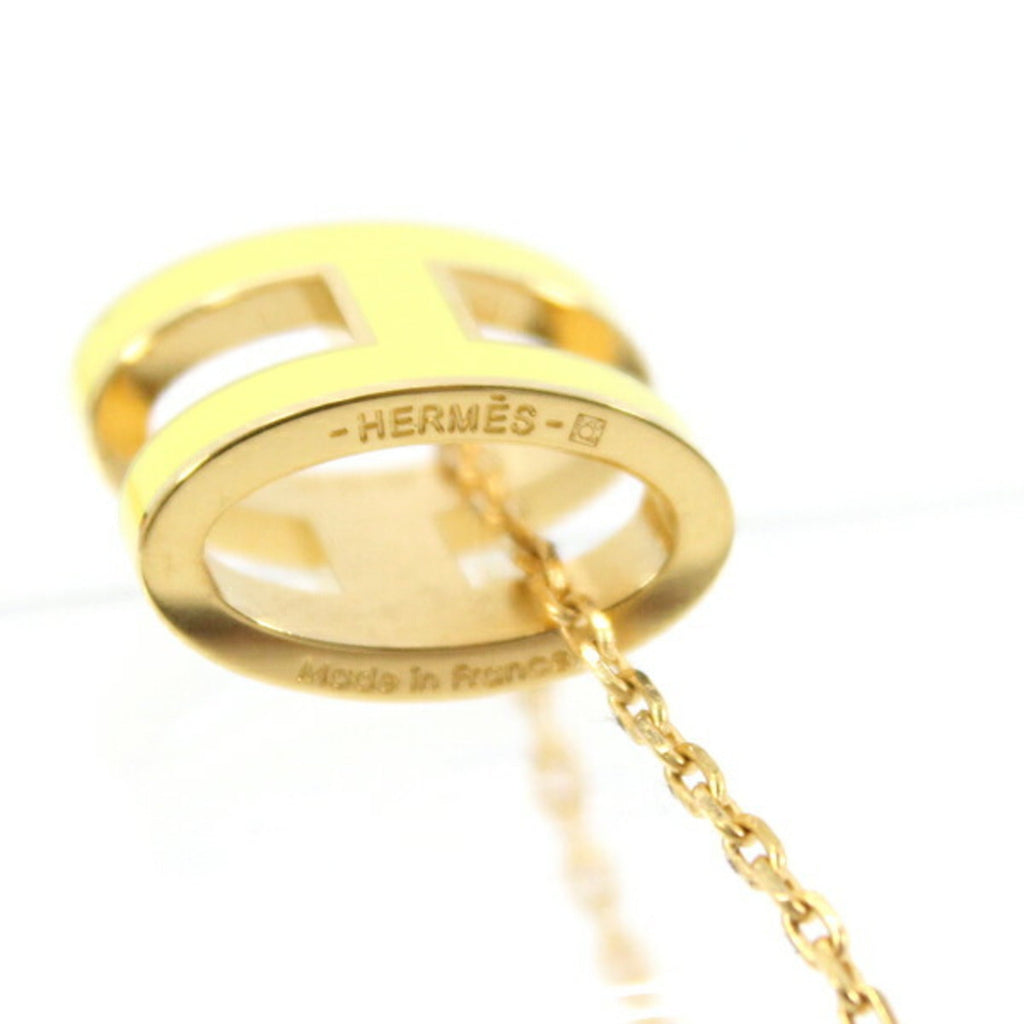 Pop H Pendant Necklace Gold-Tone Metal