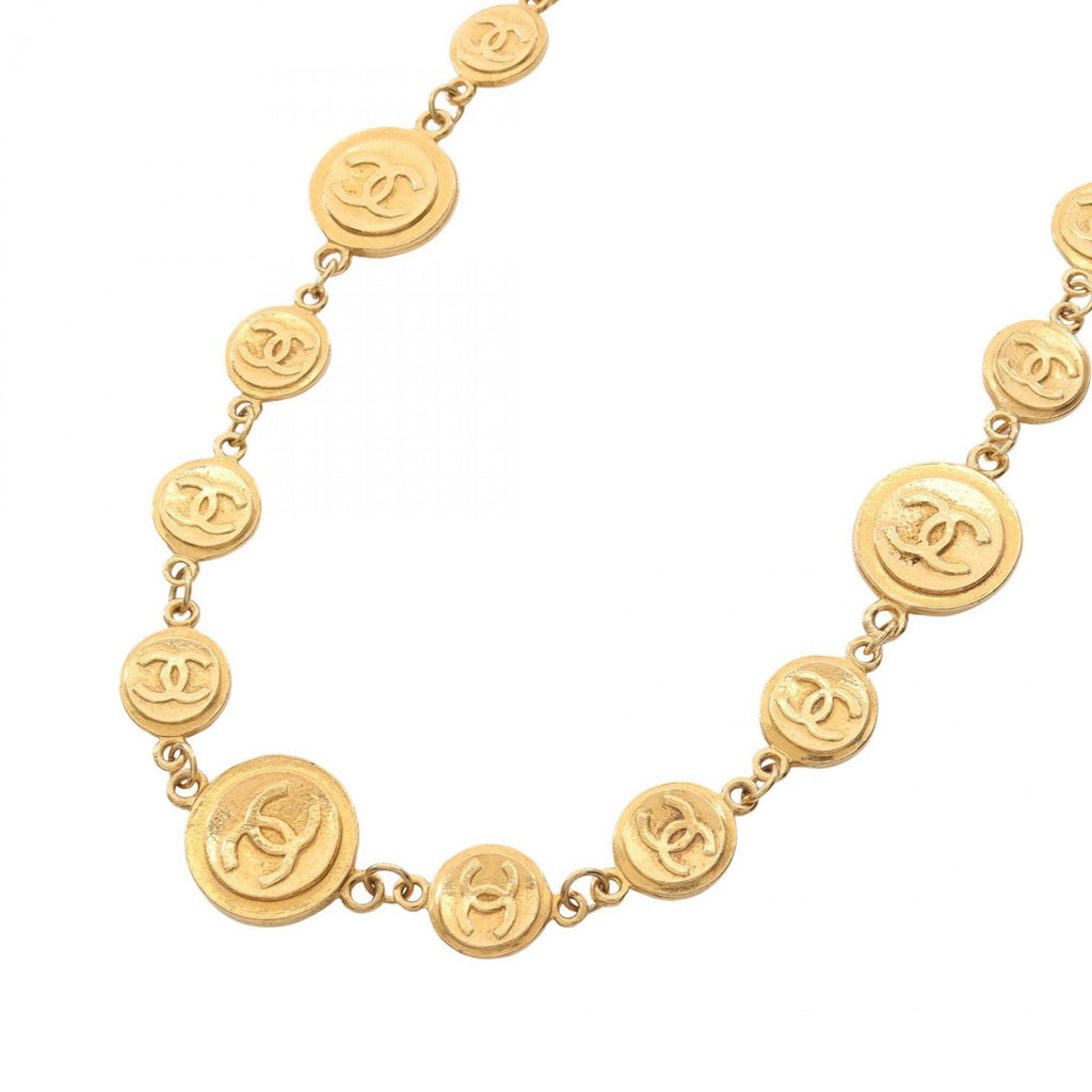 CC Logo Pendant Necklace Metal