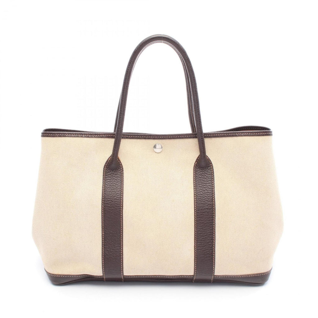 Garden Party Tote Toile and Leather 36