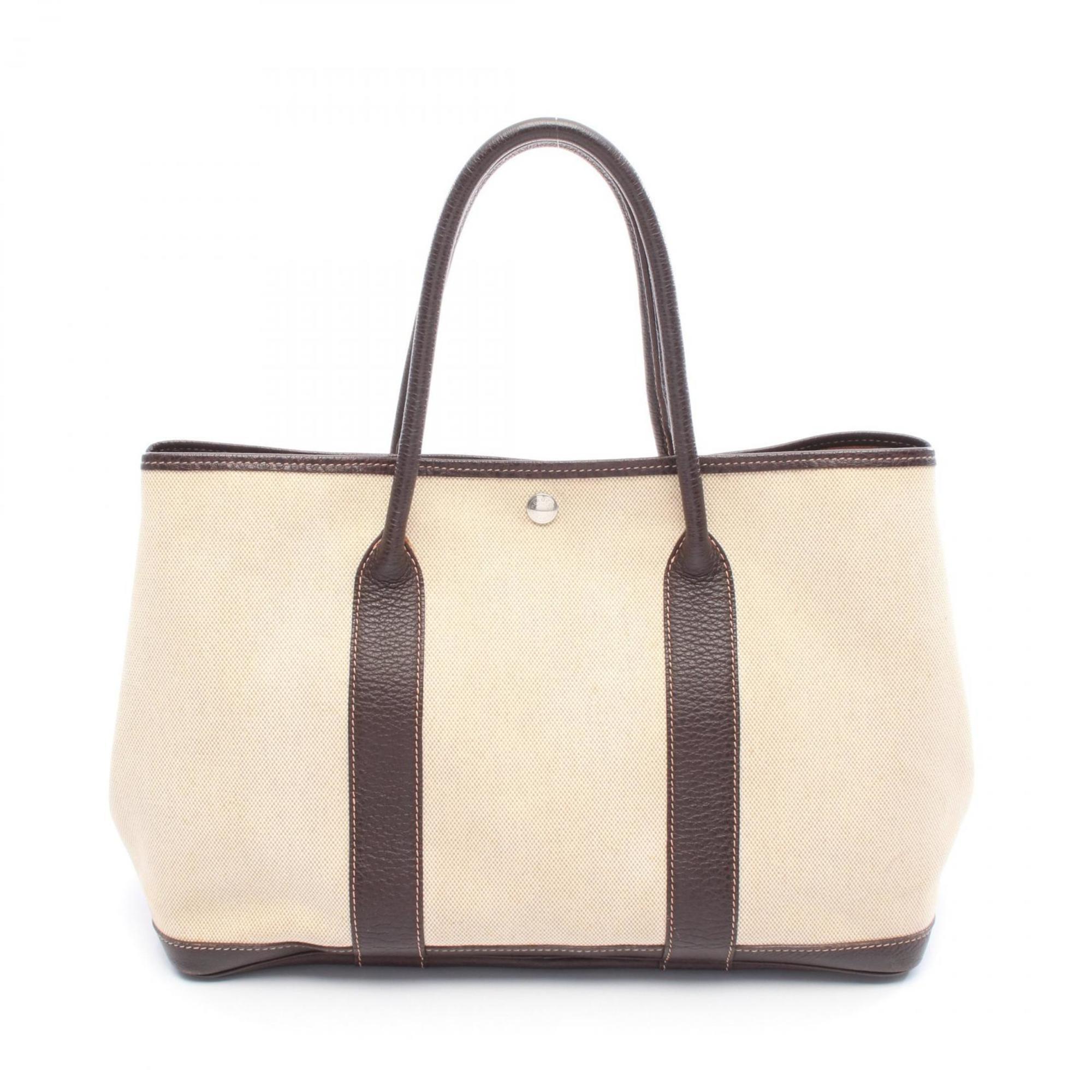 Garden Party Tote Toile and Leather 36