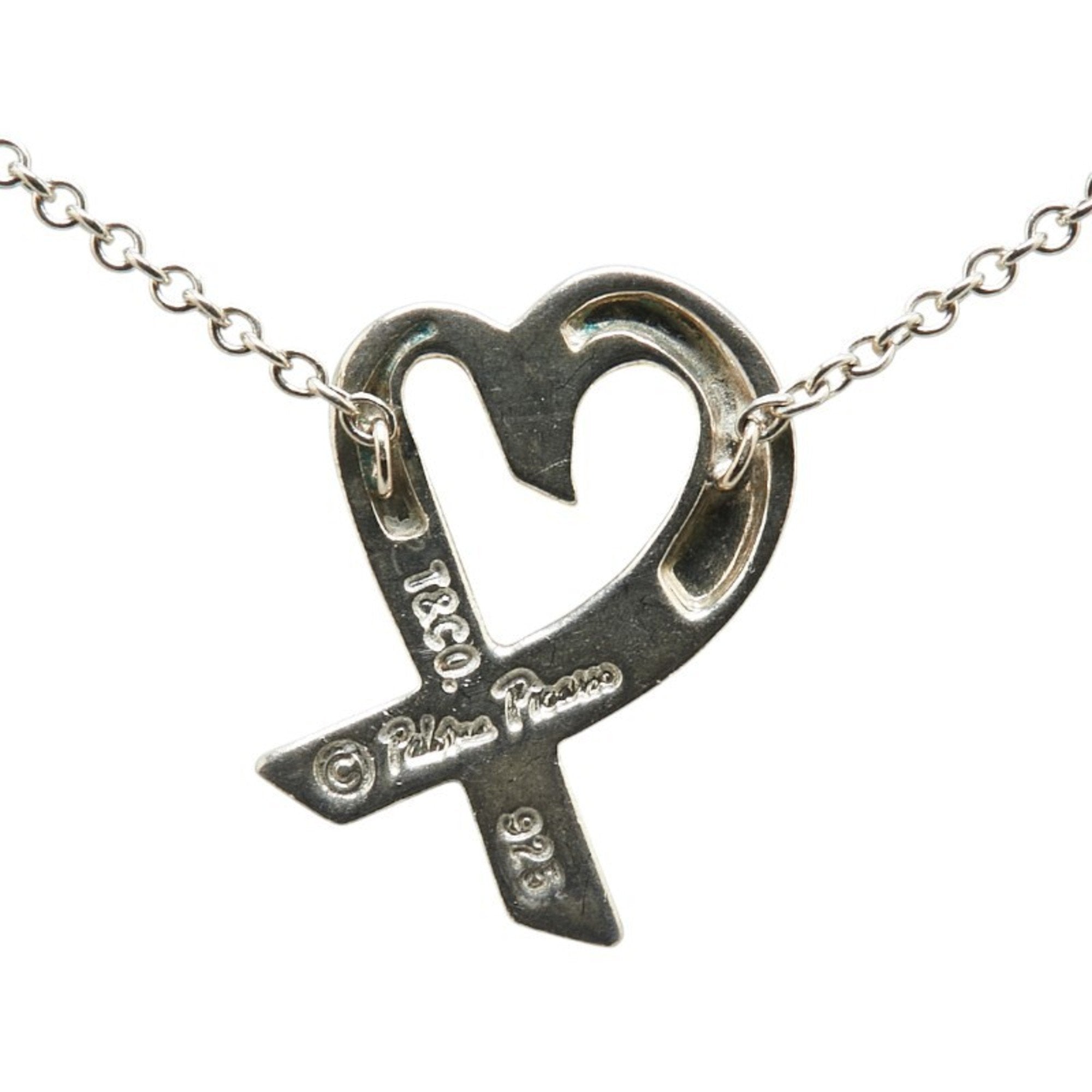 Loving Heart Pendant Necklace Sterling Silver