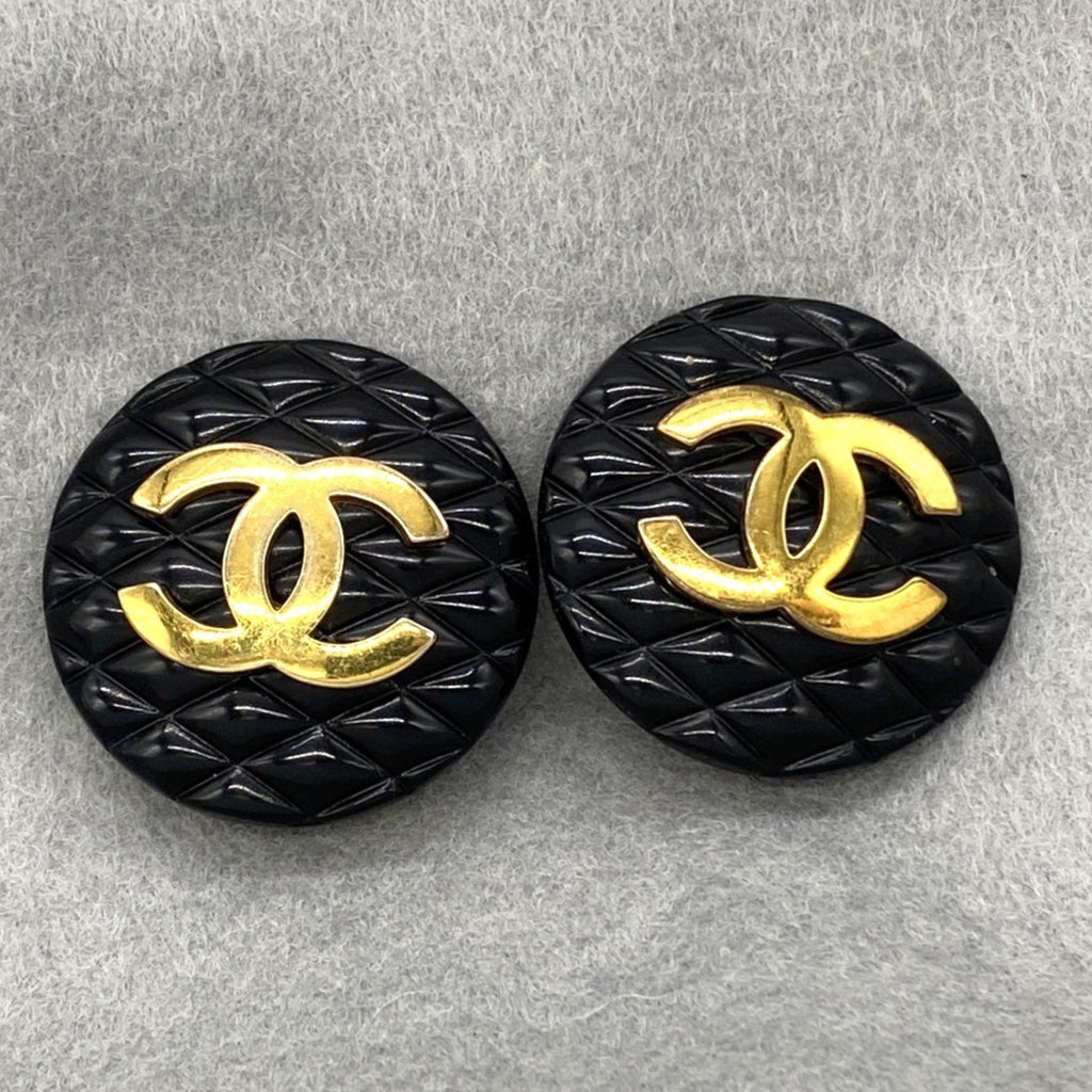 CC Logo Clip-On Earrings Metal