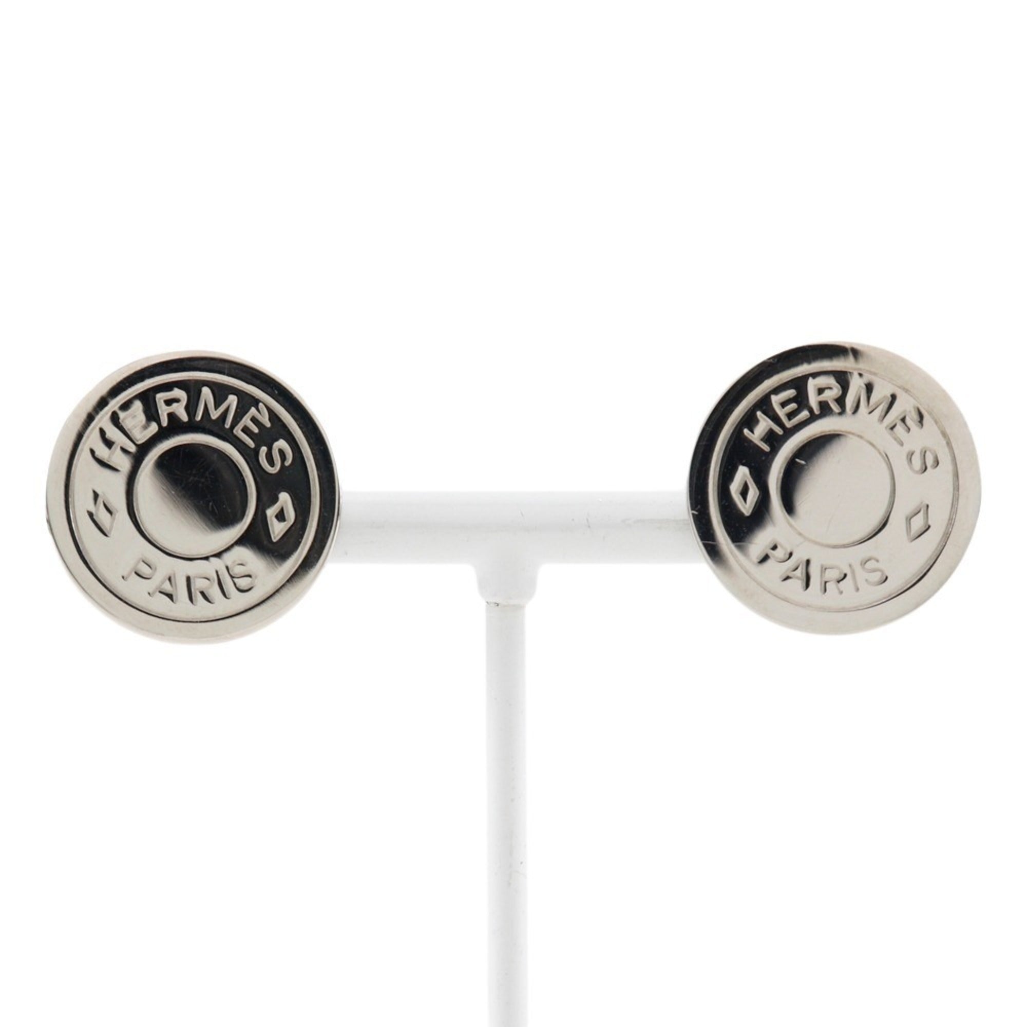 Clip-On Earrings Clip-On Silver-Tone Metal