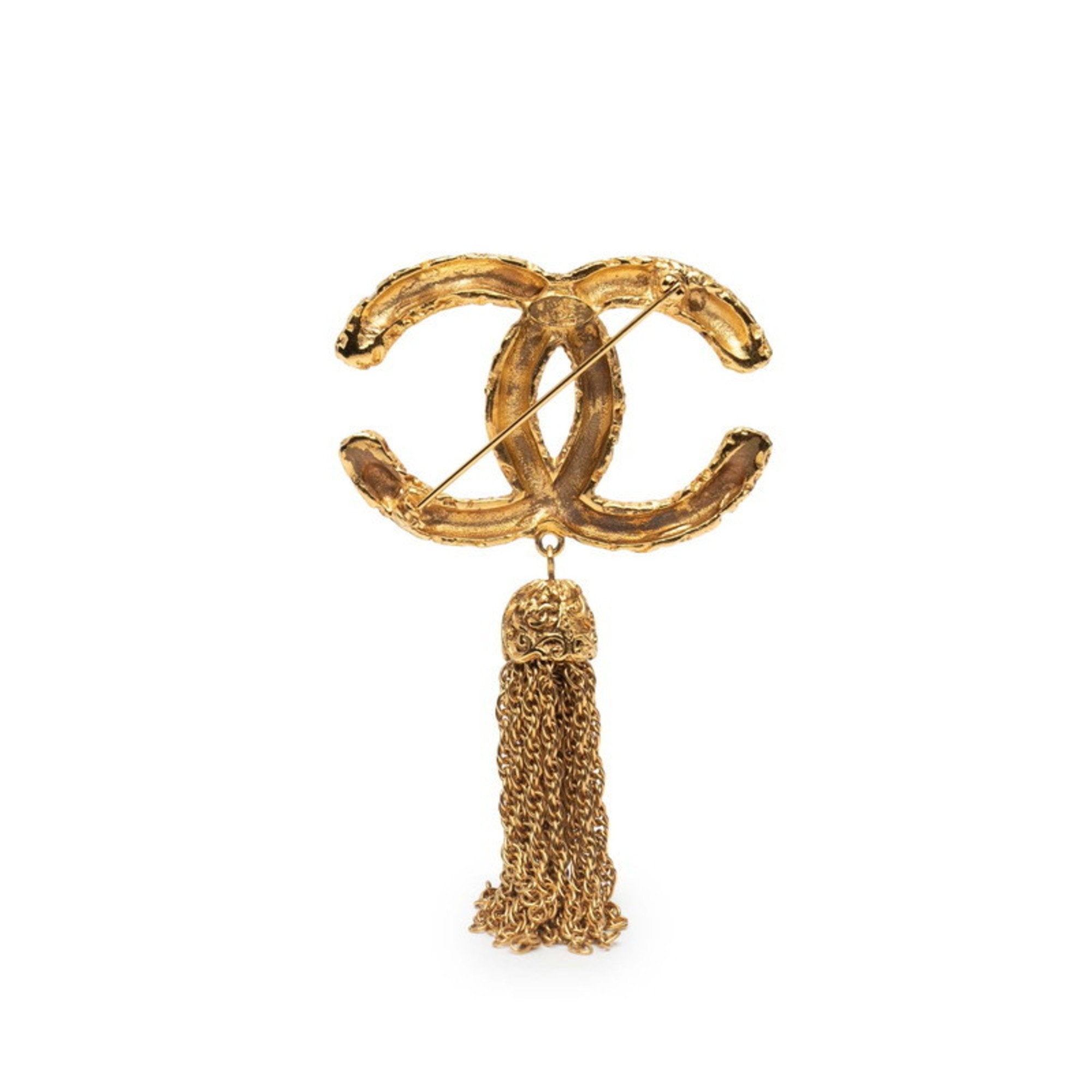 CC Logo Brooch Metal