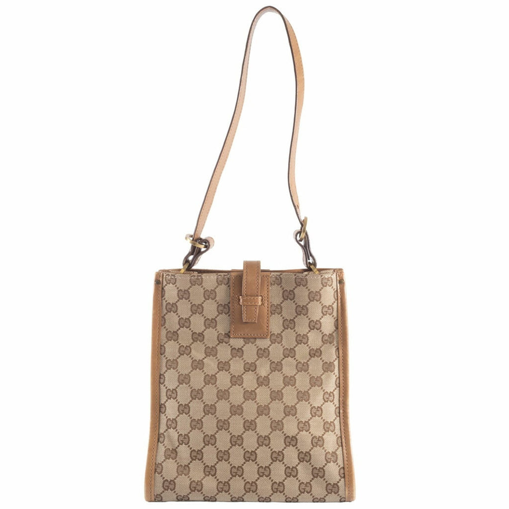 Web Strap Zip Messenger Bag GG Canvas Small