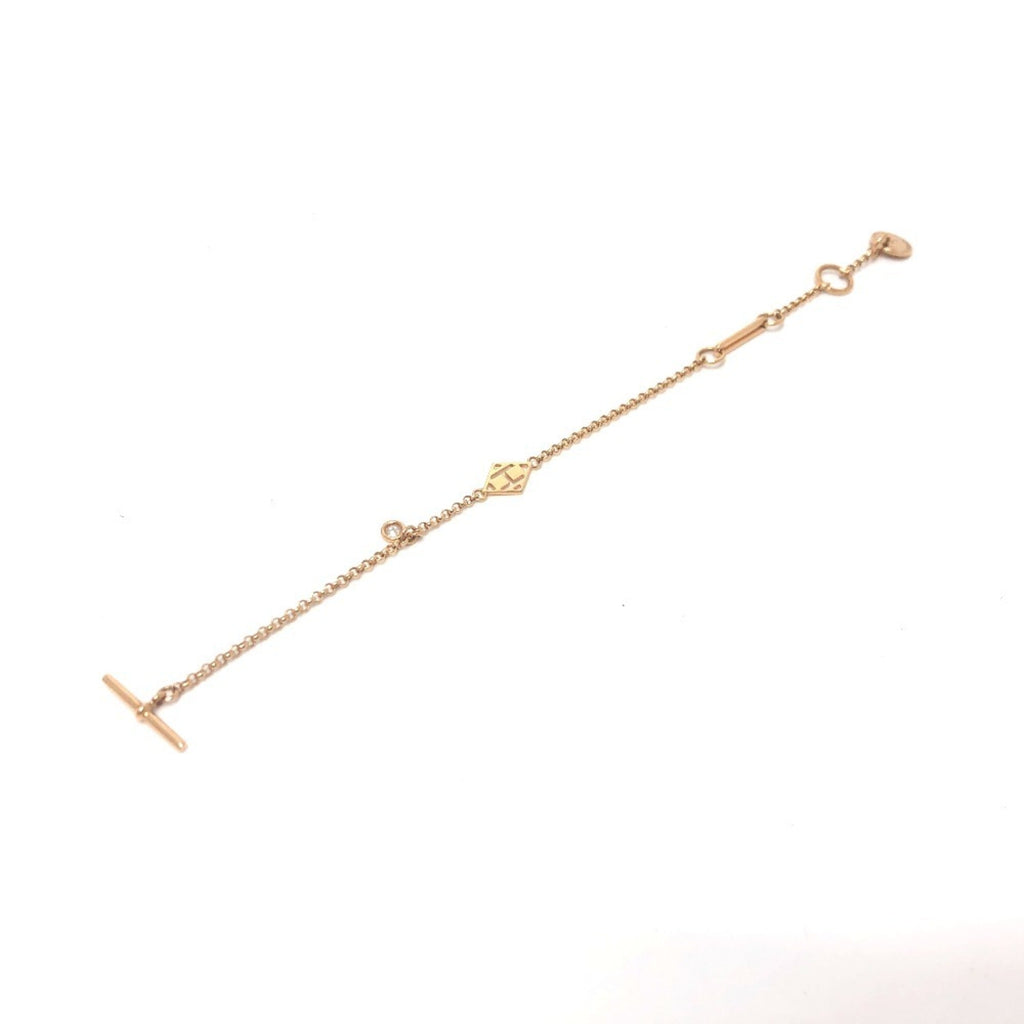 H Bar Toggle Bracelet 18K Rose Gold