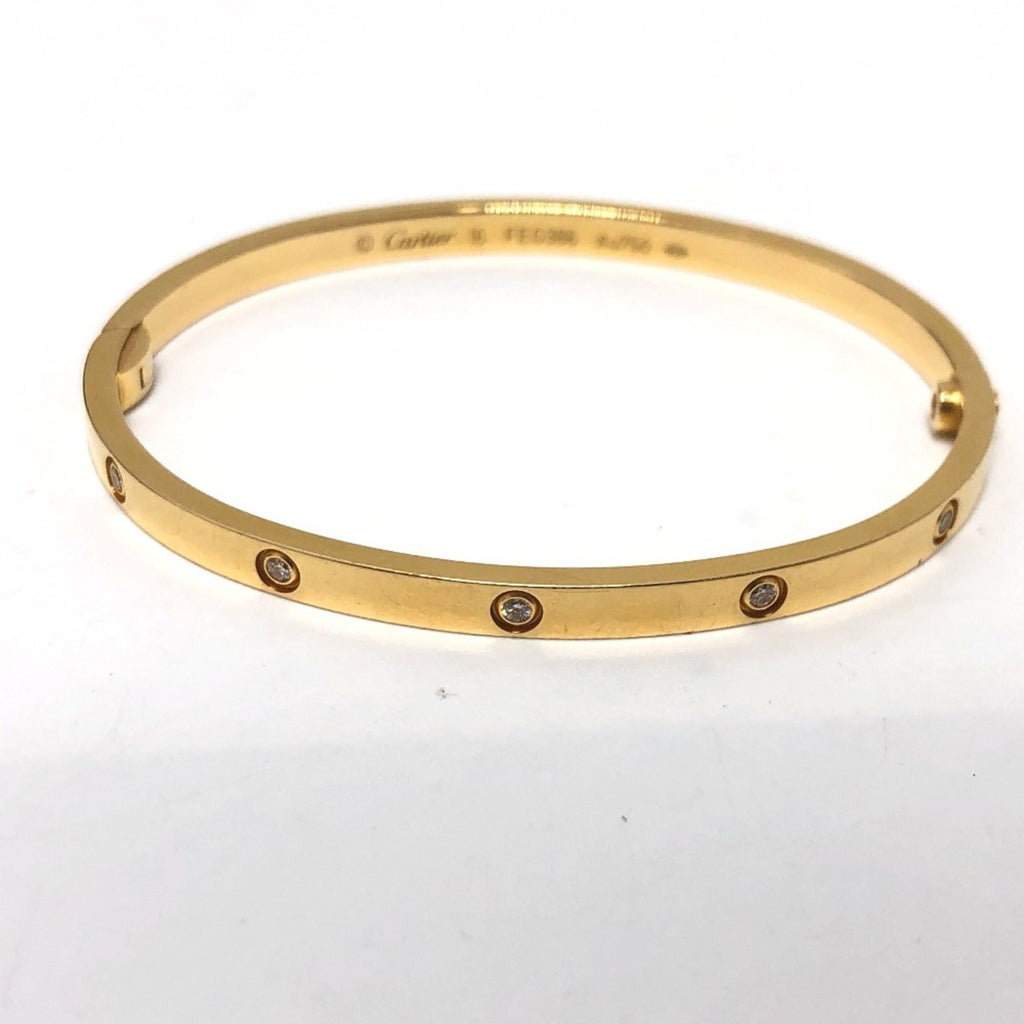 Love Bracelet 18K Yellow Gold Small with Diamond