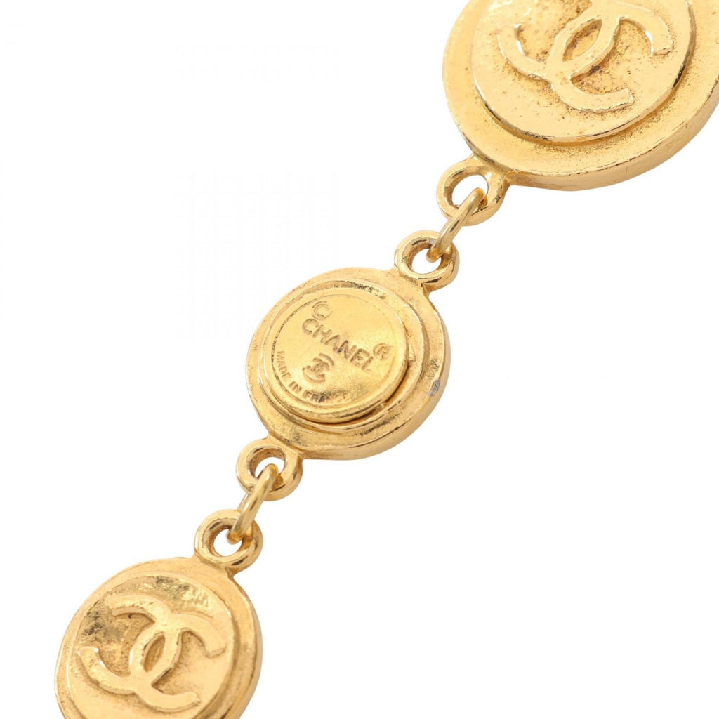 CC Logo Pendant Necklace Metal