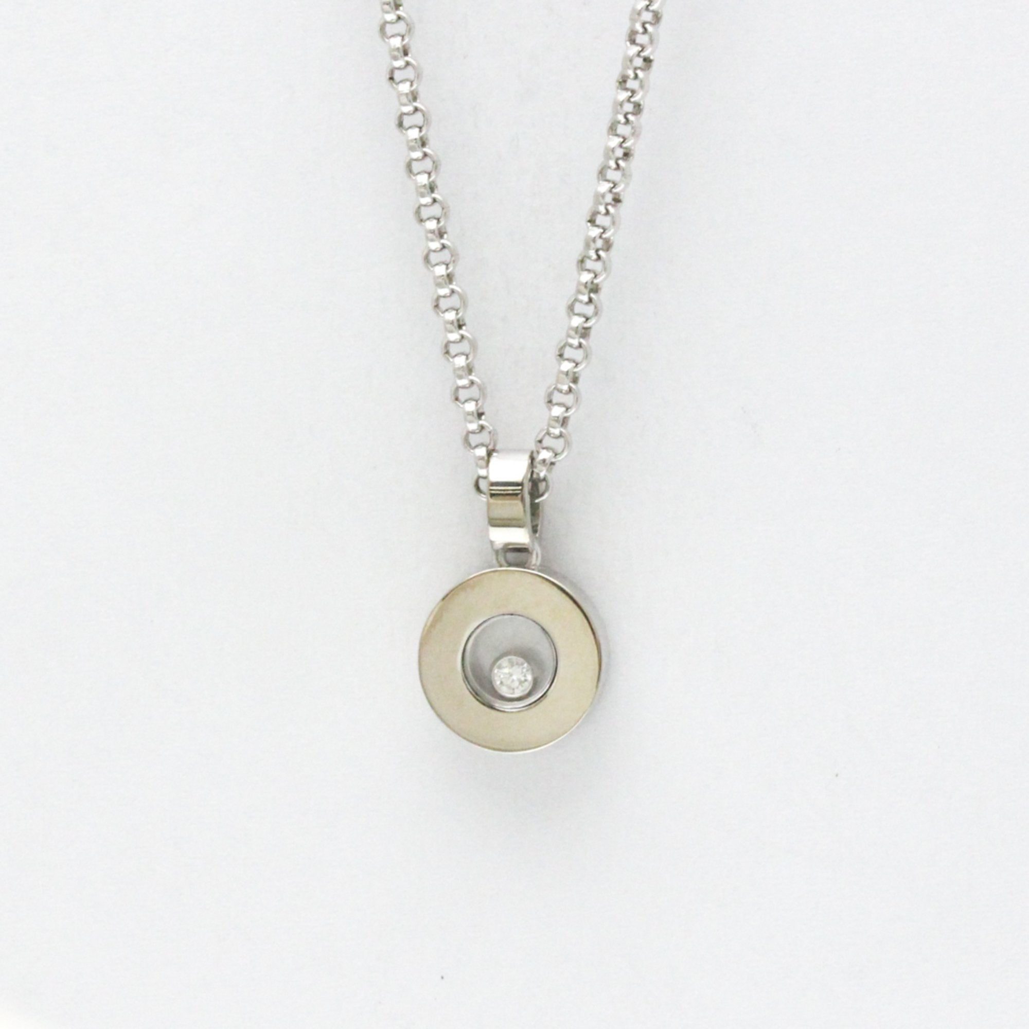 Pendant Necklace 18K White Gold with Diamond