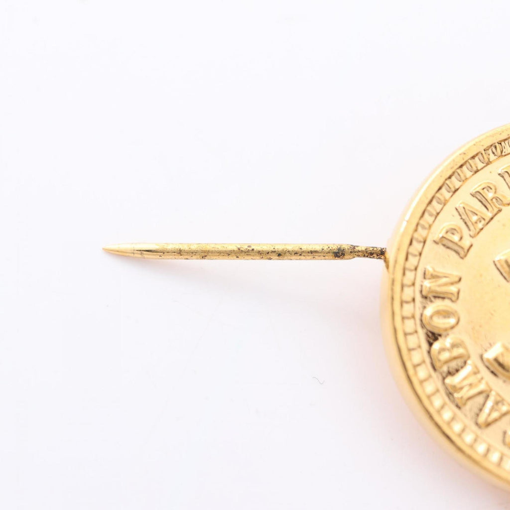 CC Logo Brooch Metal