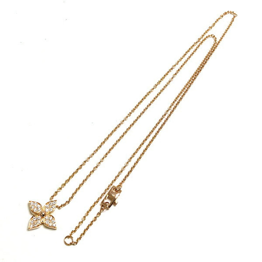 Star Blossom Pendant Necklace 18K Rose Gold with Diamond