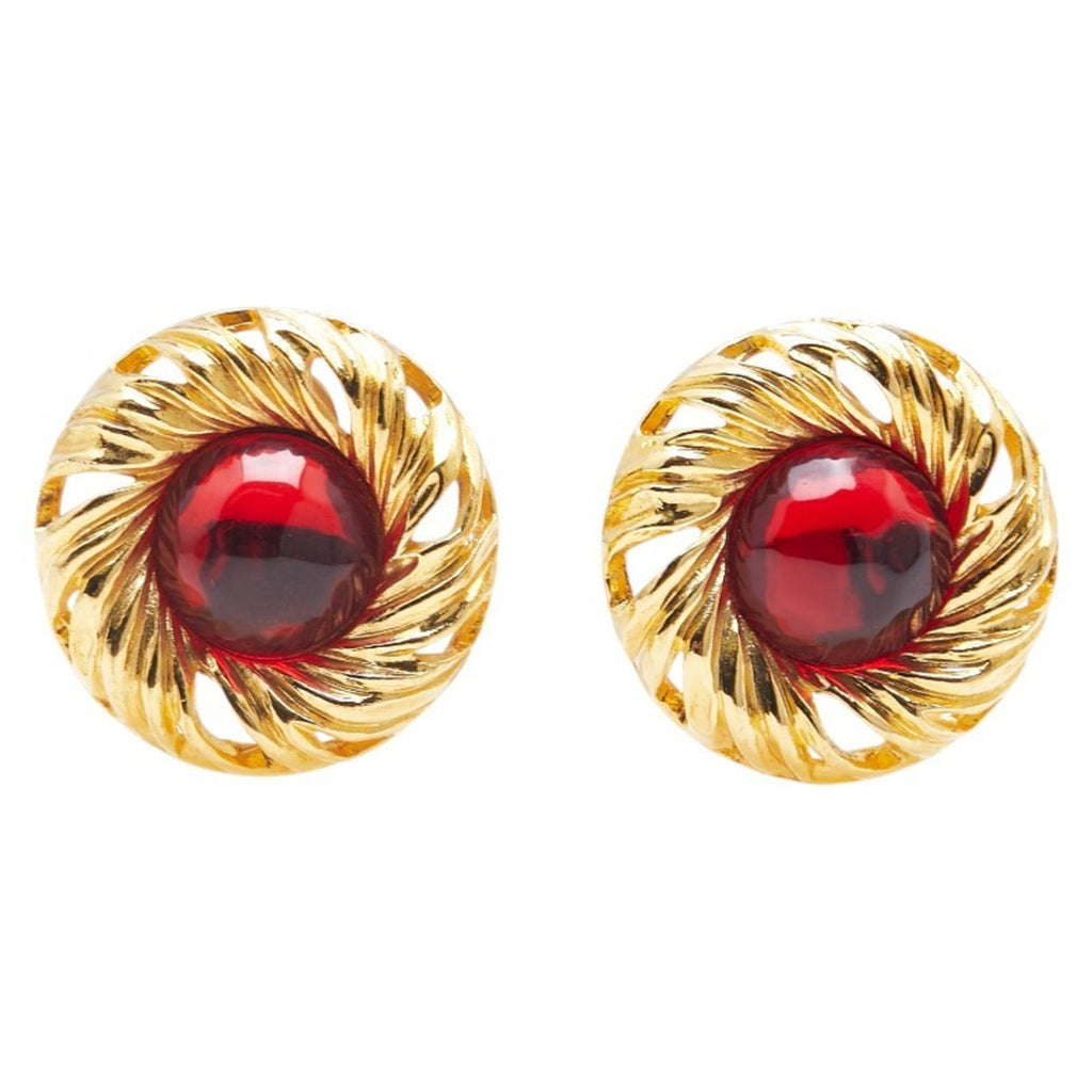 Earrings Gold-Tone Metal